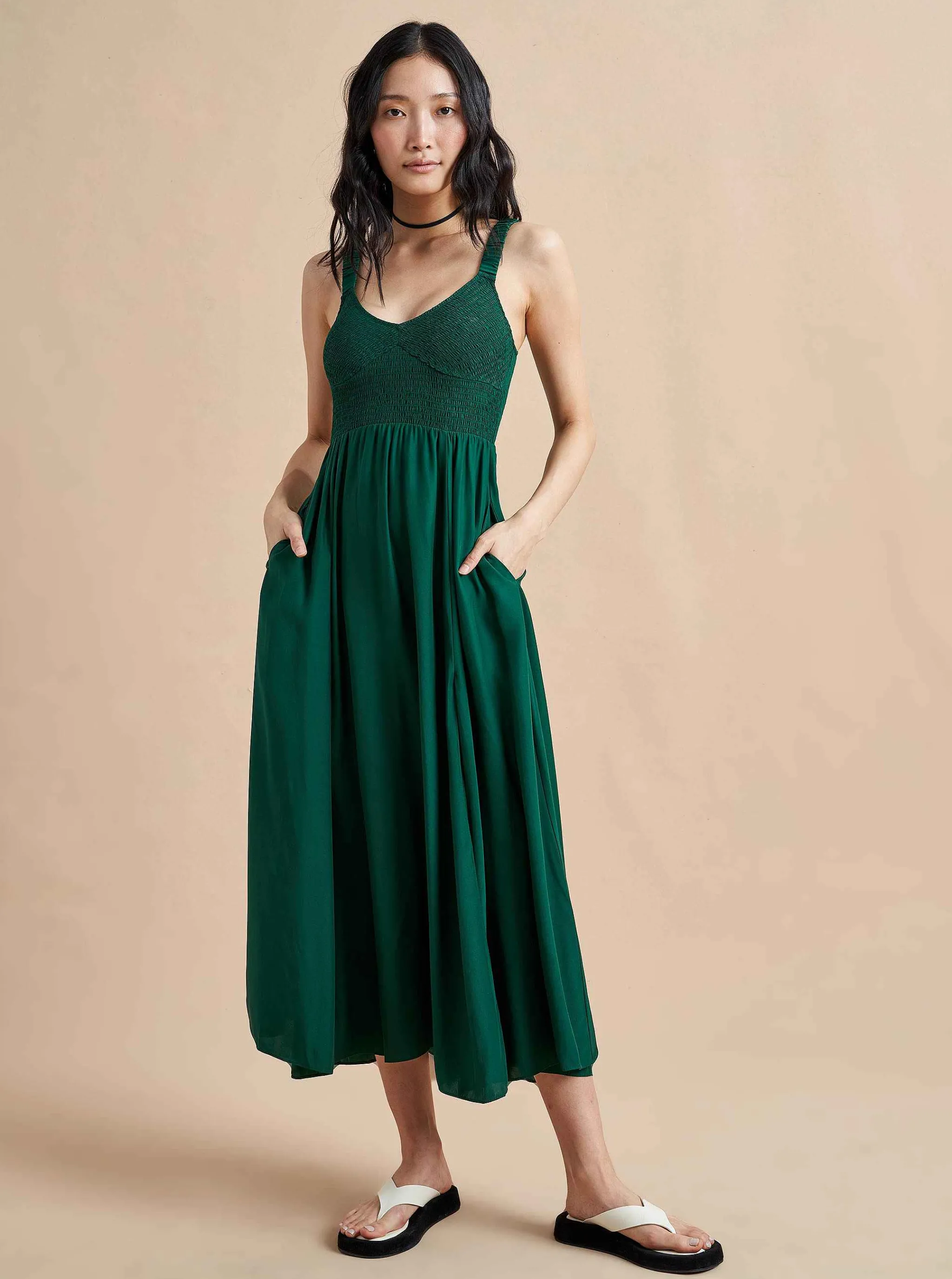 La Ligne Midi Dresses*Sarah Dress Green