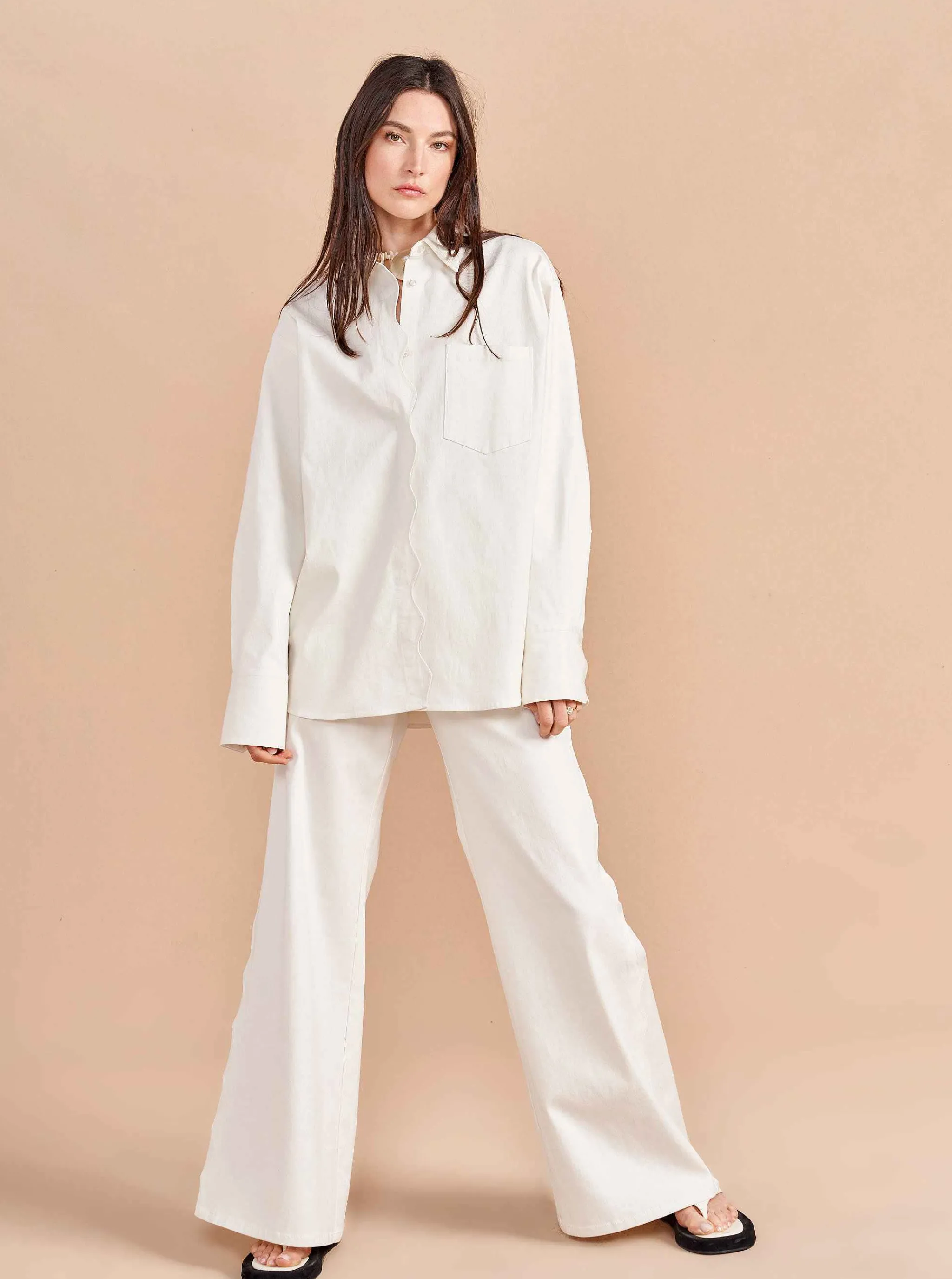 La Ligne Tops*Scallop Val Shirt