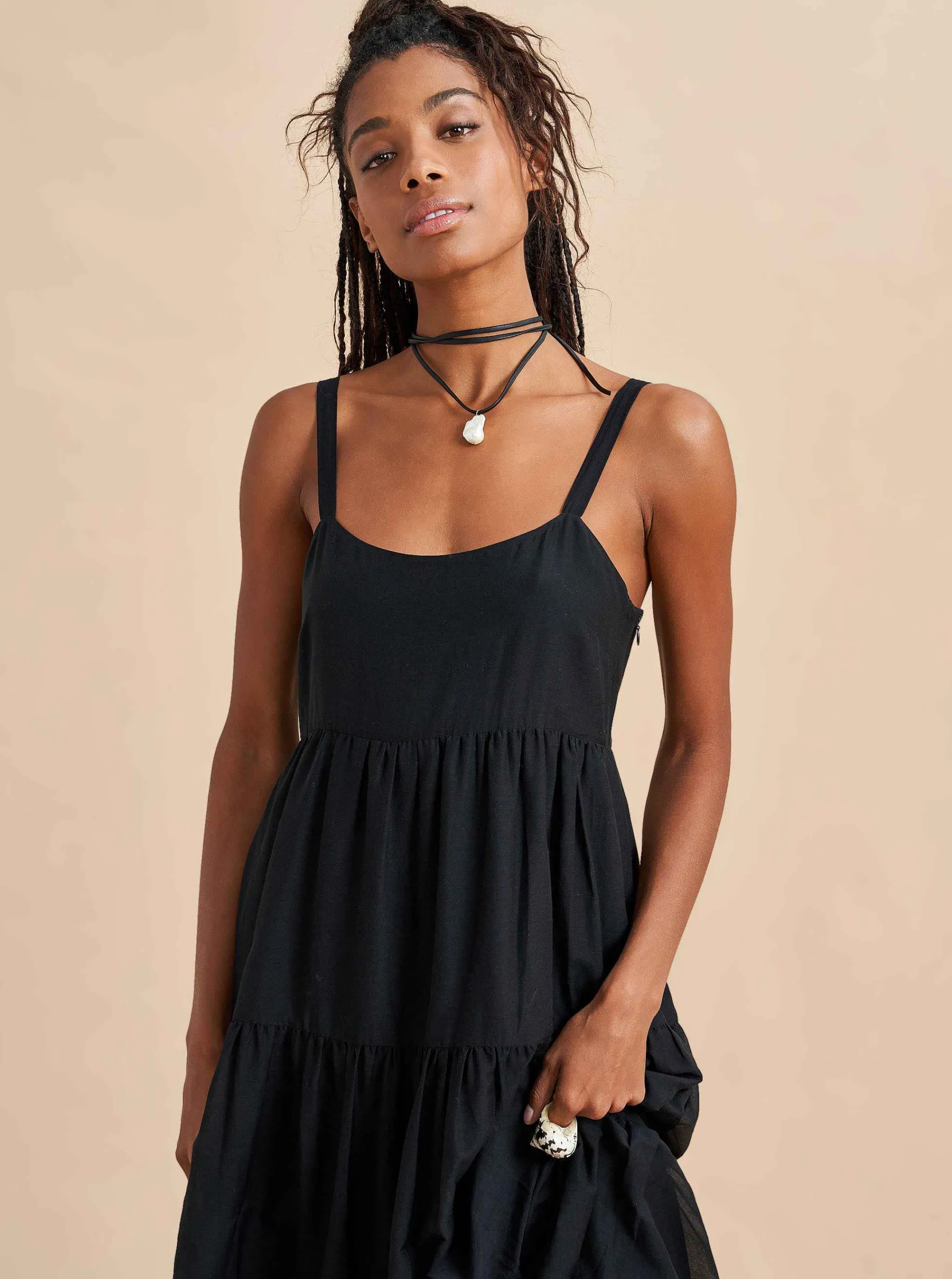 La Ligne Midi Dresses*Melisa Dress Black