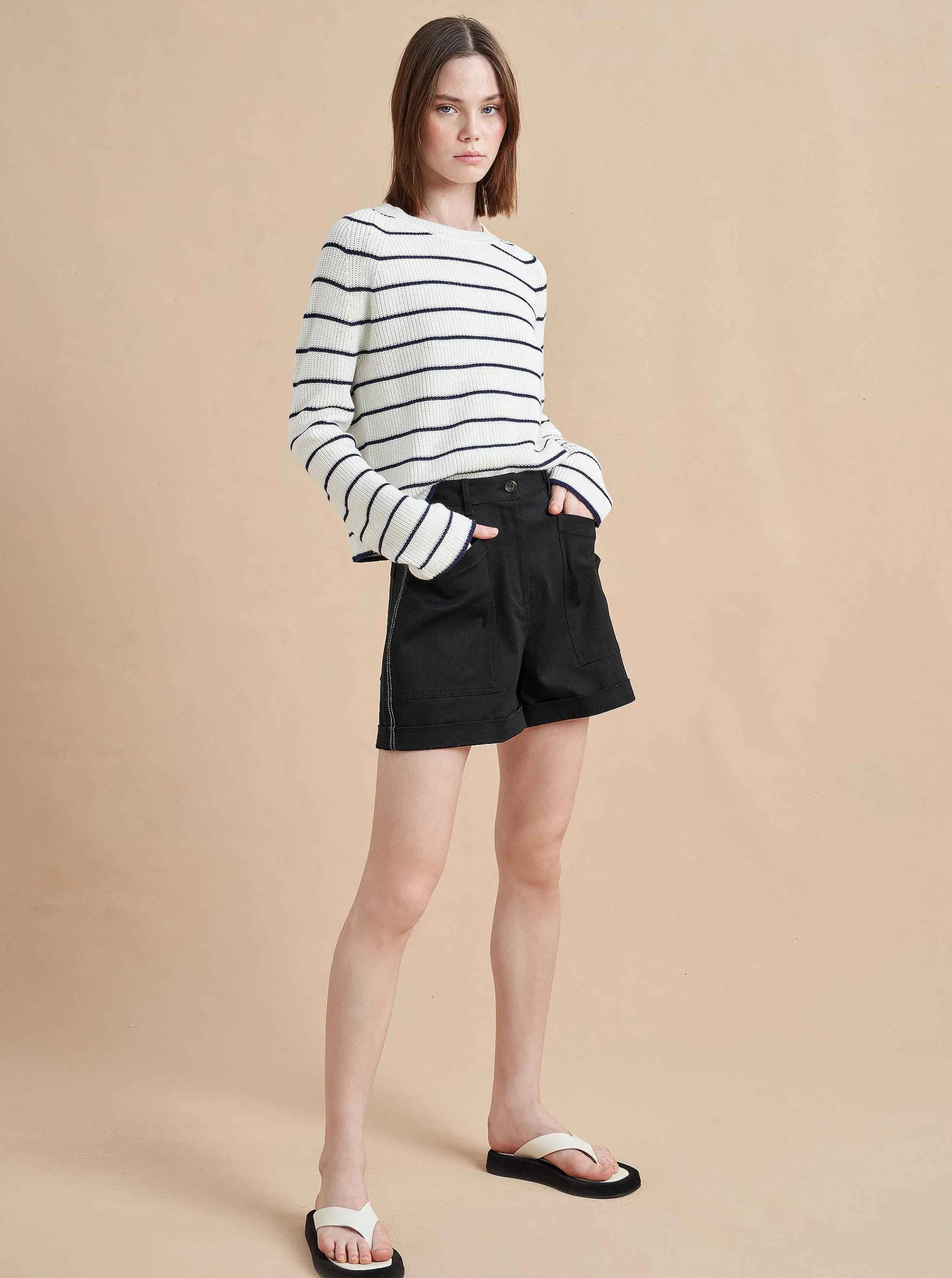 La Ligne Sweaters*Claude Sweater Cream/Navy