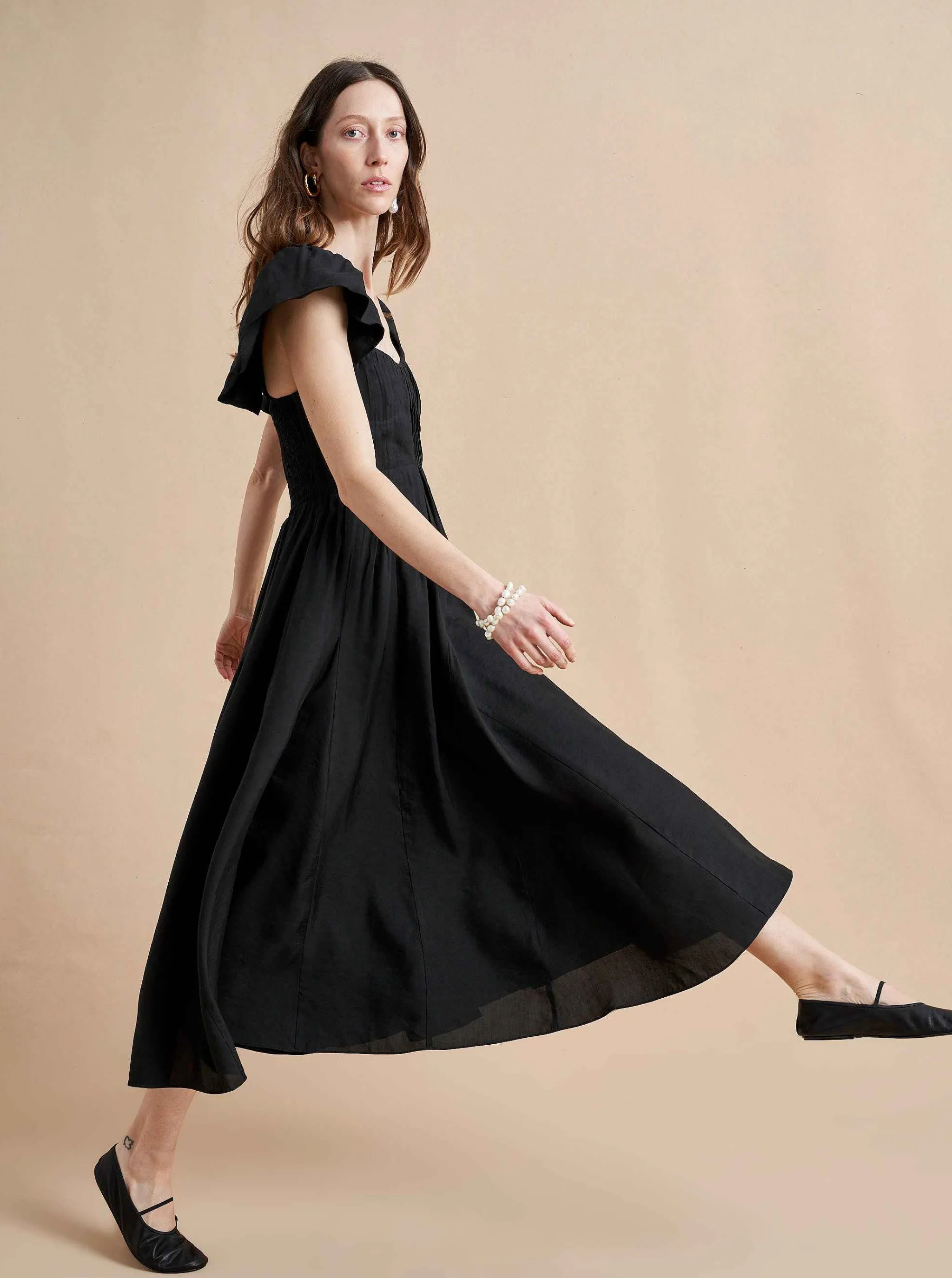 La Ligne Midi Dresses*Flavia Dress Black