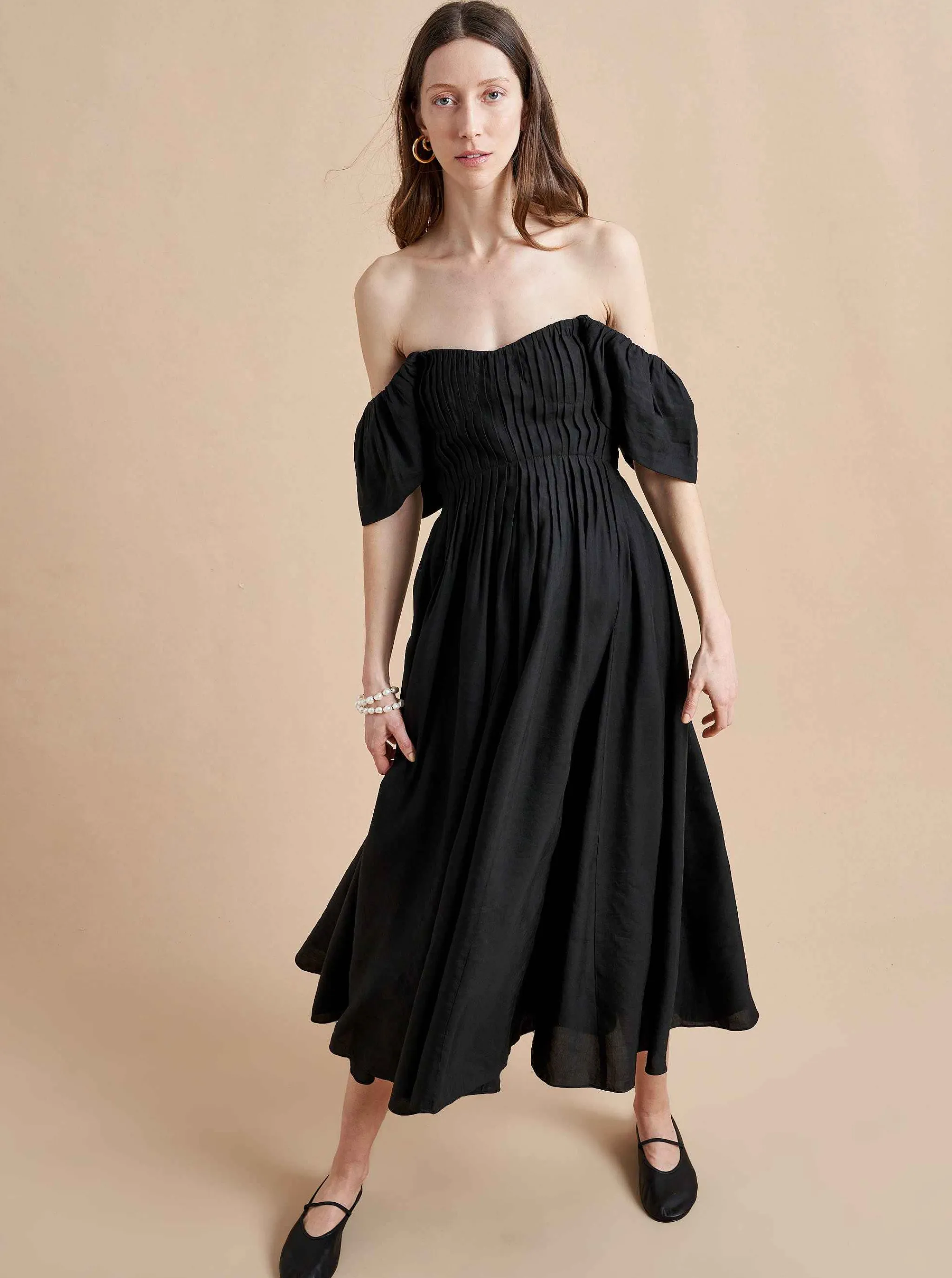 La Ligne Midi Dresses*Flavia Dress Black