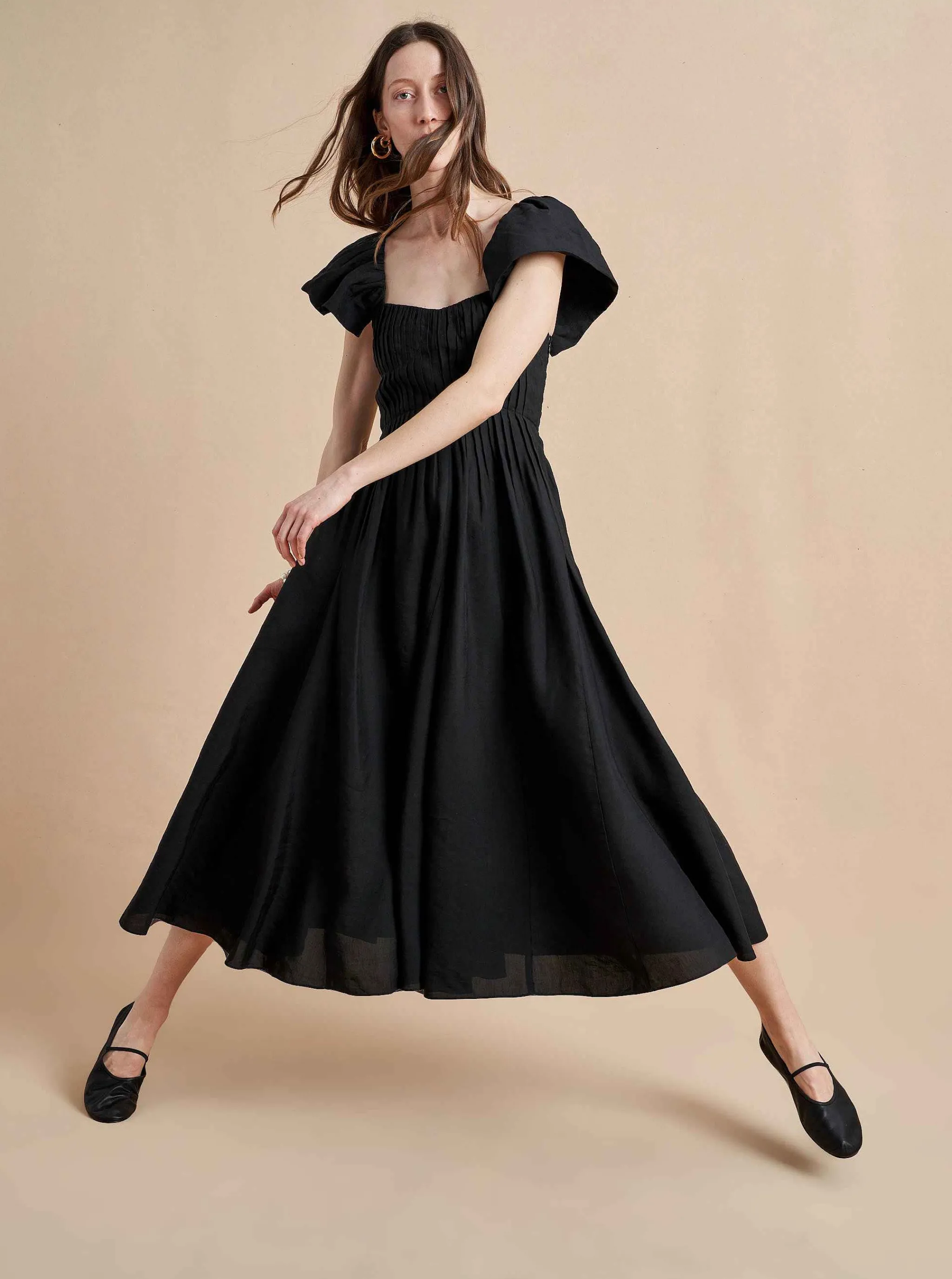 La Ligne Midi Dresses*Flavia Dress Black