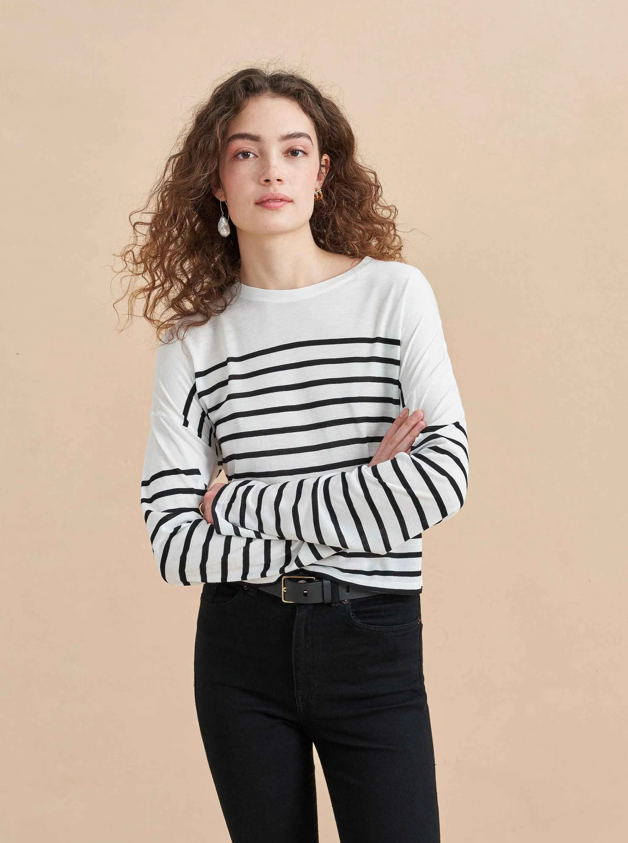 La Ligne Tees*Long Sleeve Teddy Tee