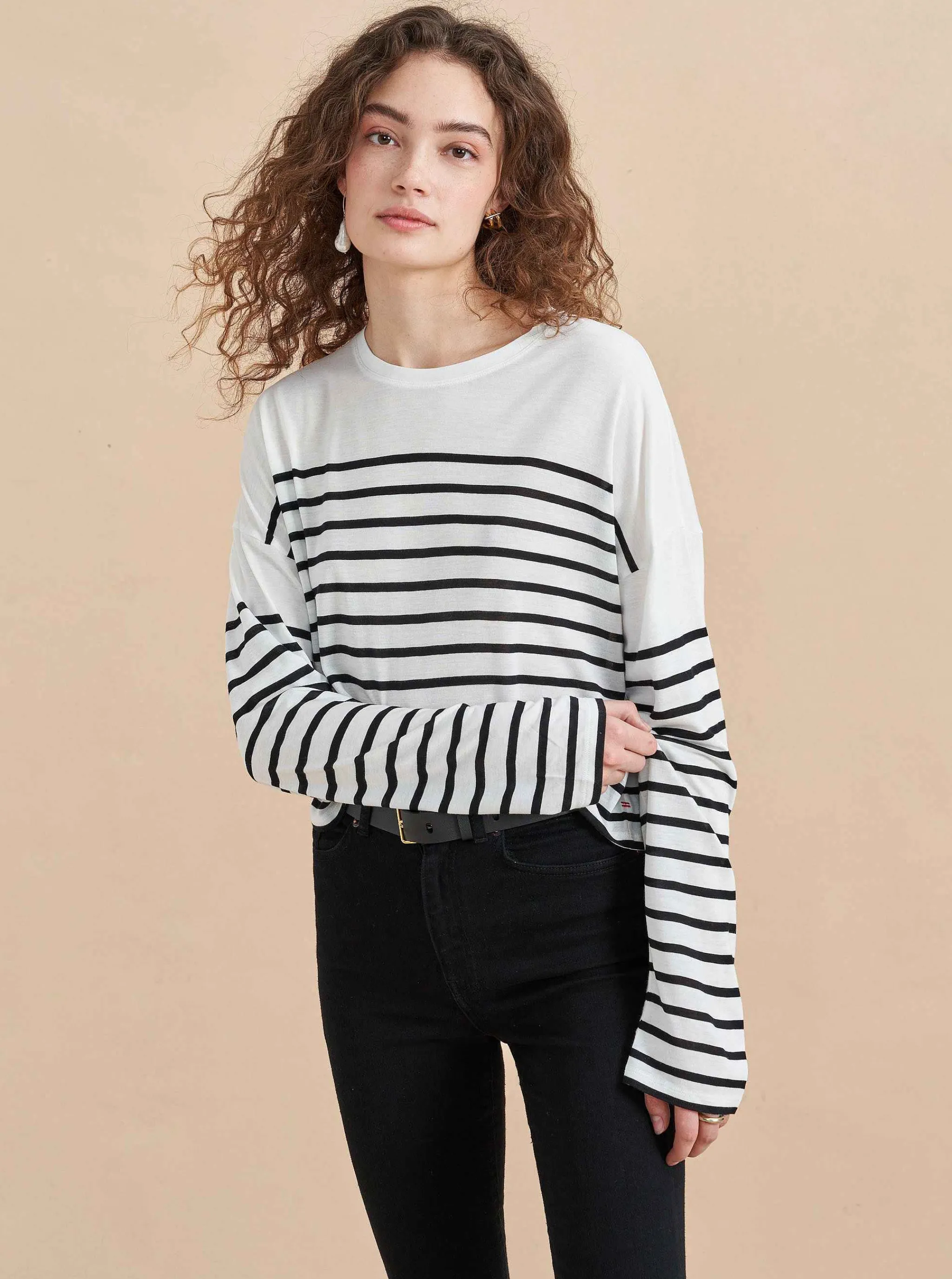 La Ligne Tees*Long Sleeve Teddy Tee