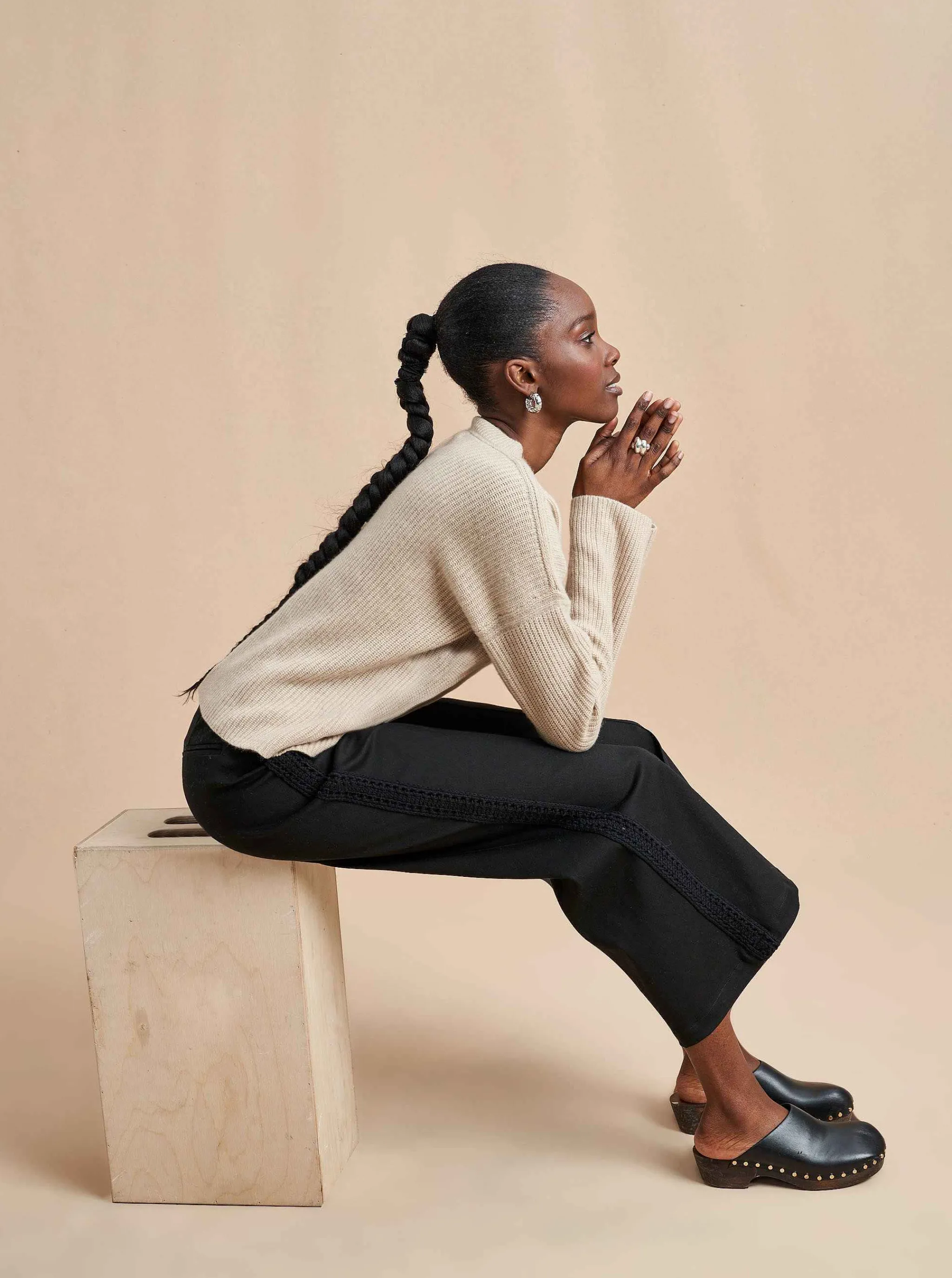 La Ligne Sweaters*Mini Toujours Sweater Tan