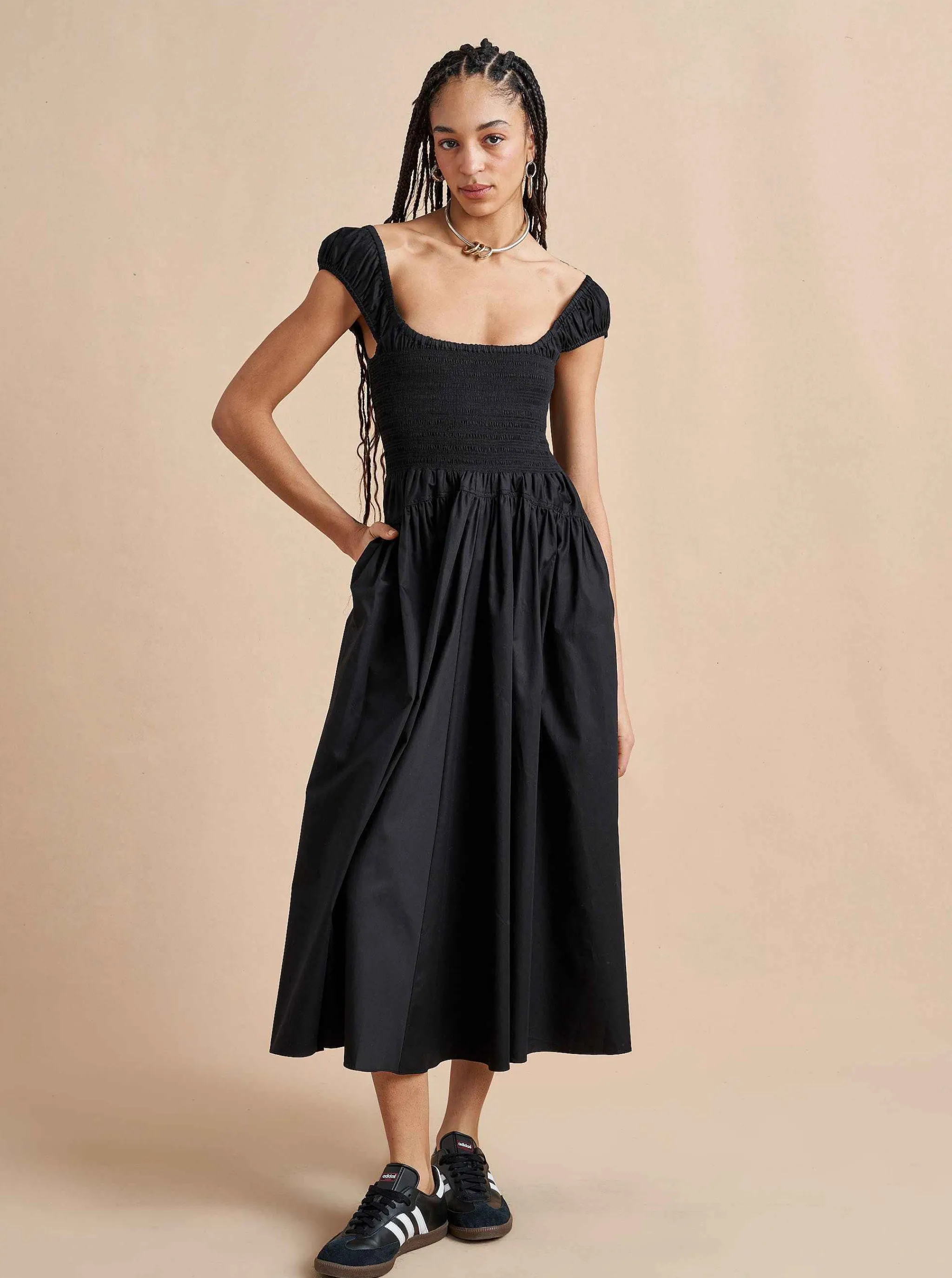 La Ligne Midi Dresses*Vivian Dress Black