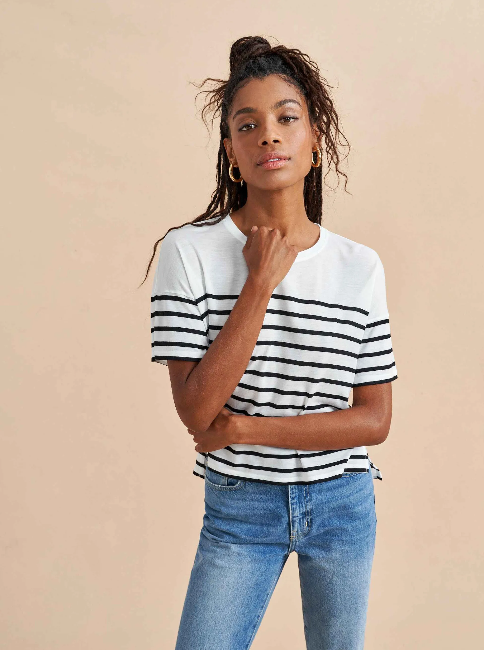 La Ligne Tees*Short Sleeve Teddy Tee