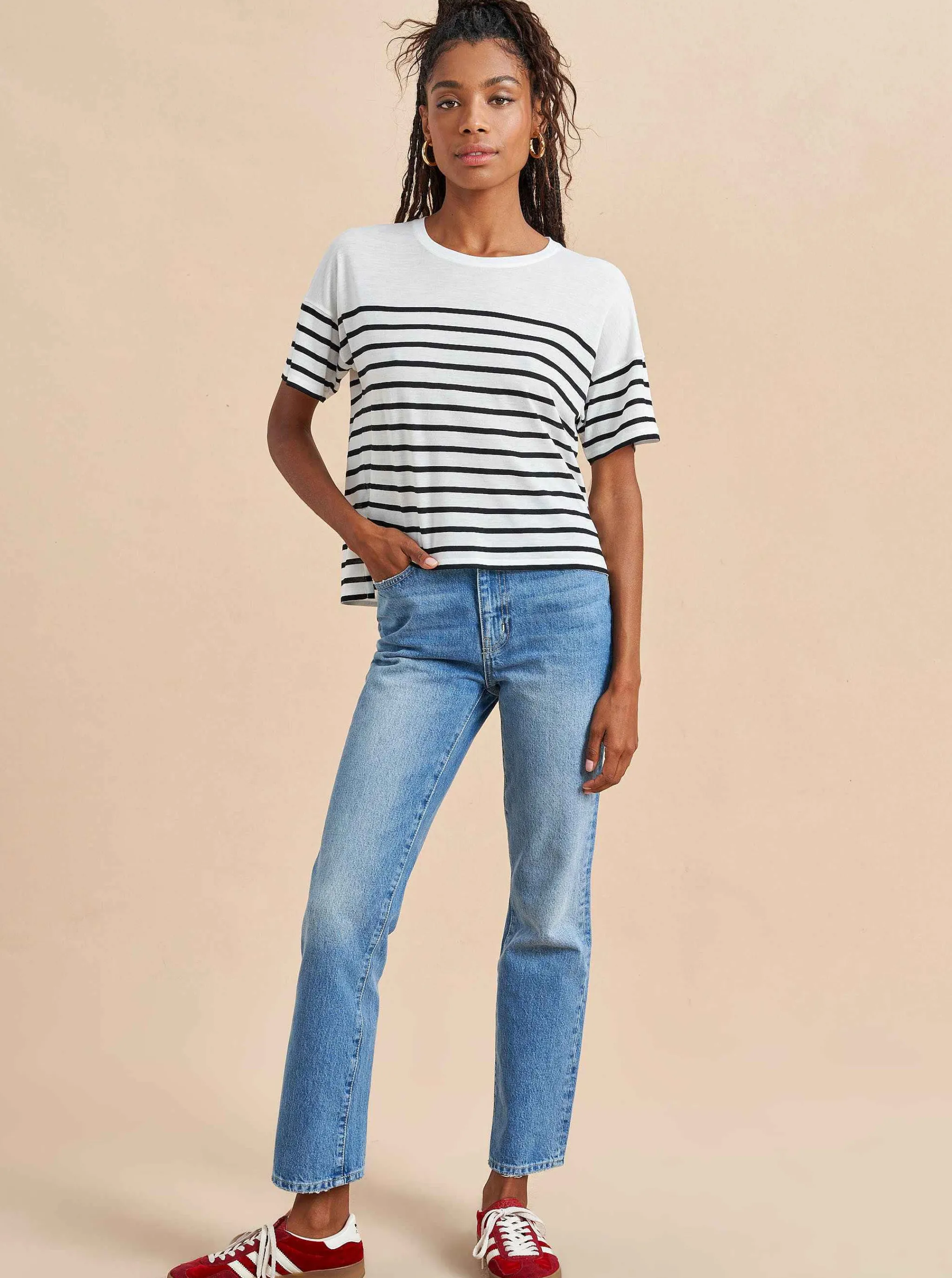 La Ligne Tees*Short Sleeve Teddy Tee