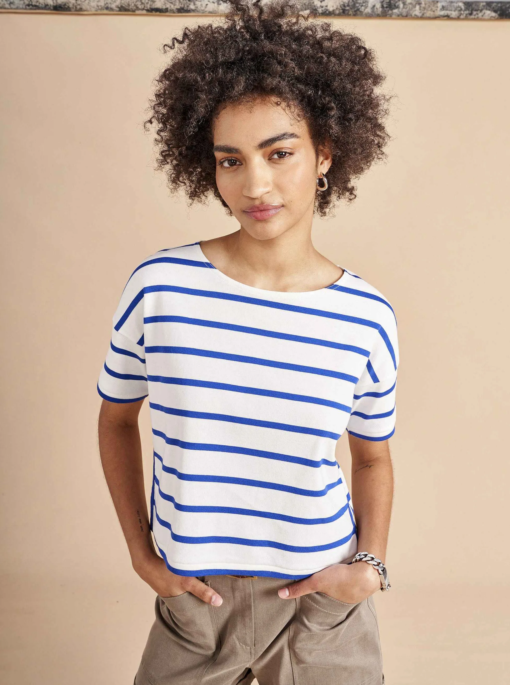 La Ligne Tops*Breton Short Sleeve Tee