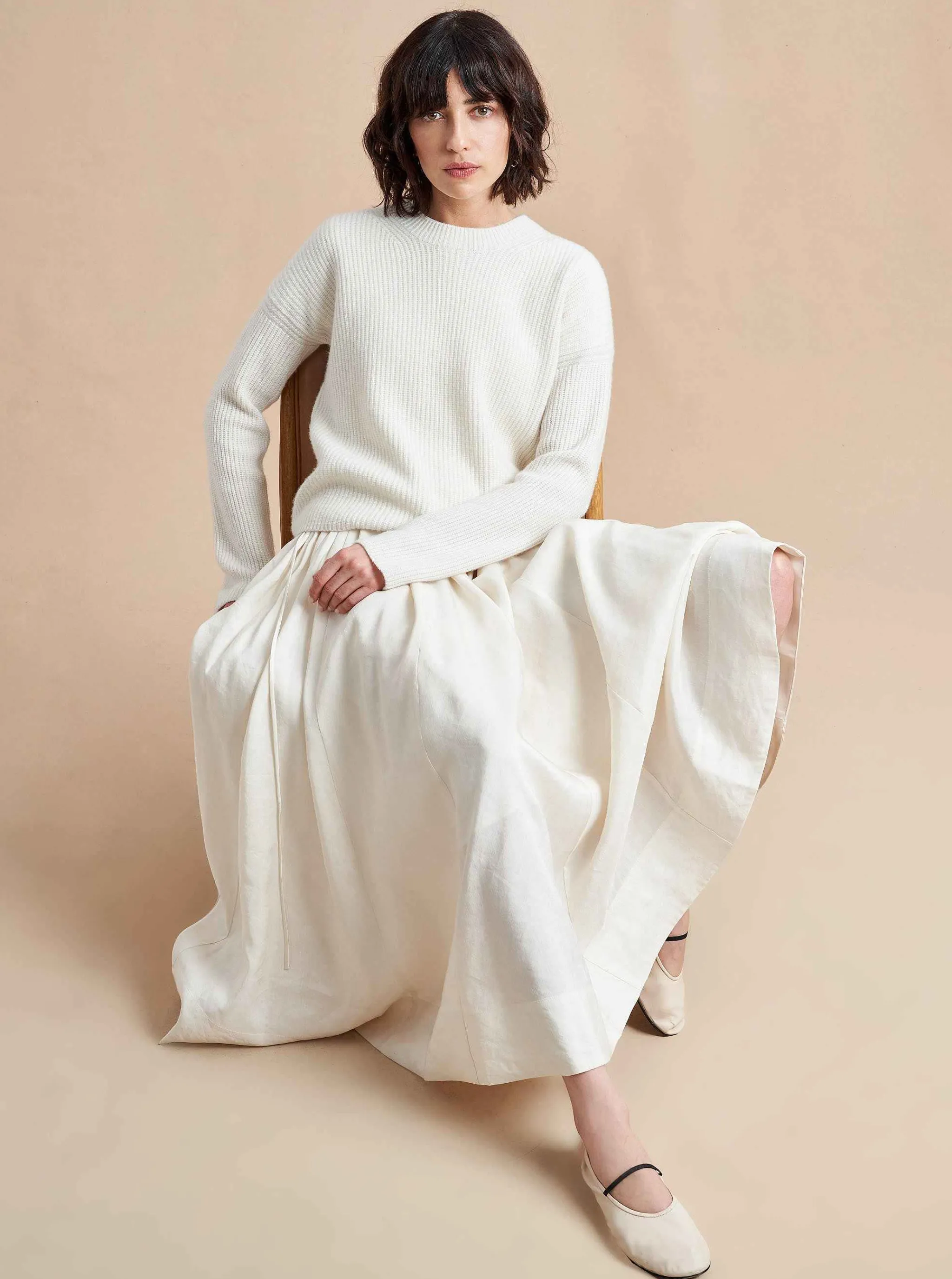 La Ligne Sweaters*Mini Toujours Sweater Cream