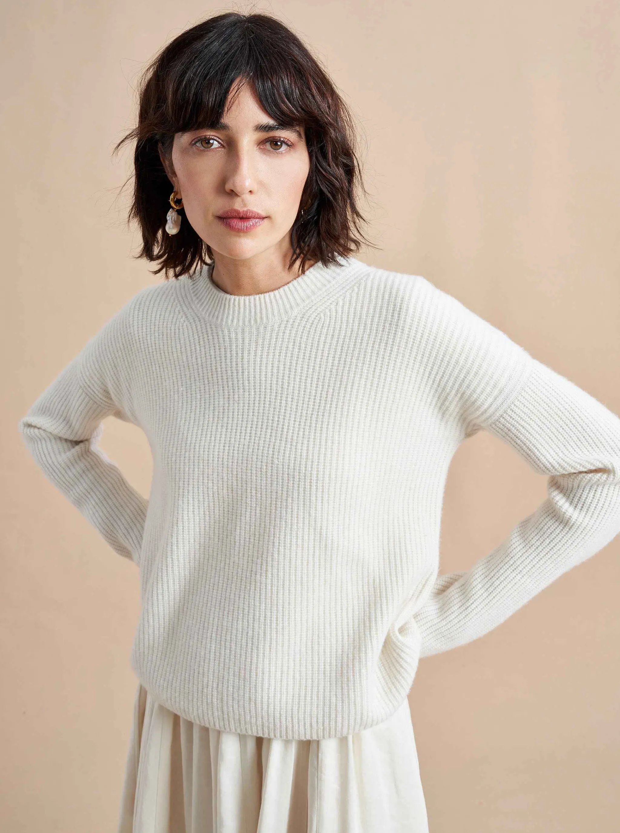 La Ligne Sweaters*Mini Toujours Sweater Cream