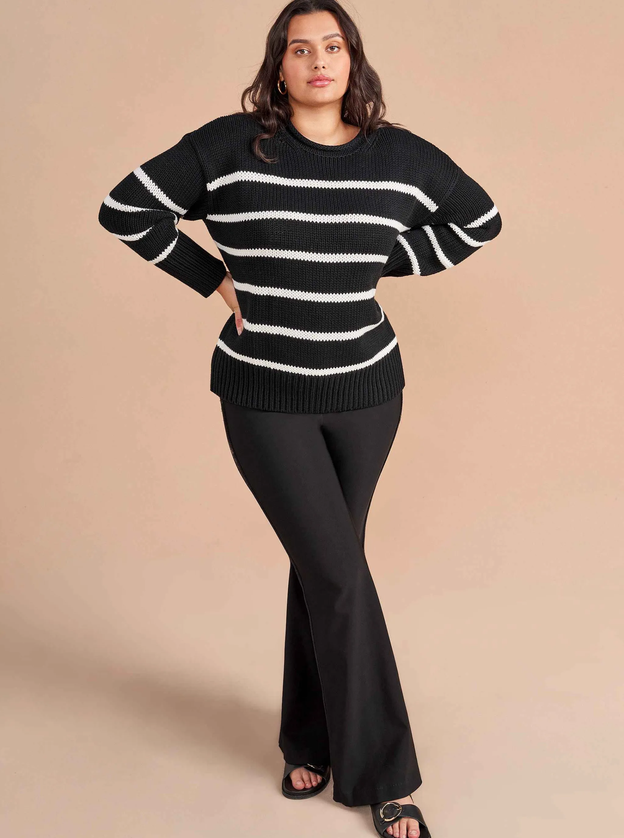 La Ligne Sweaters*Marina Sweater Black/White