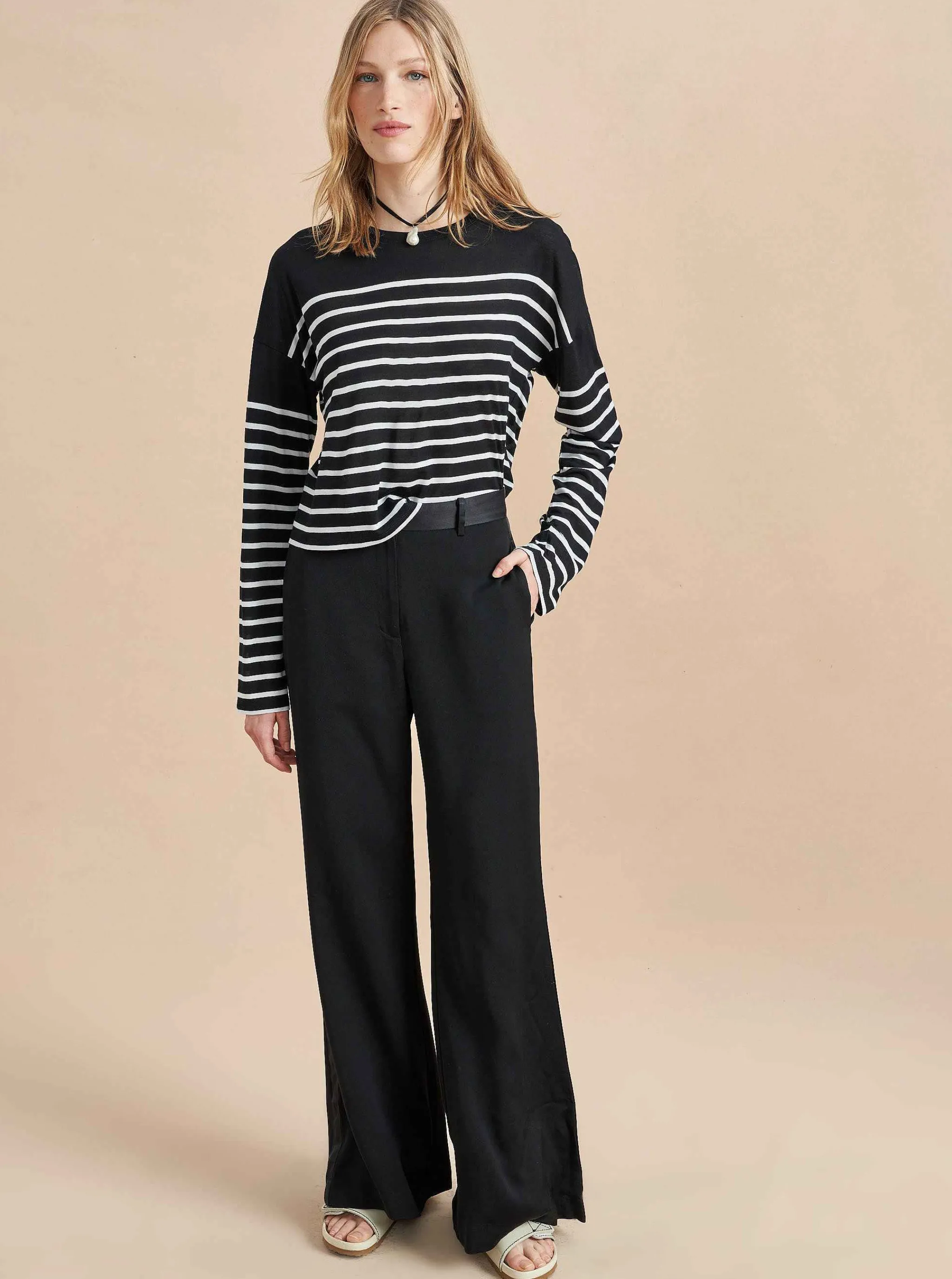 La Ligne Tees*Long Sleeve Teddy Tee