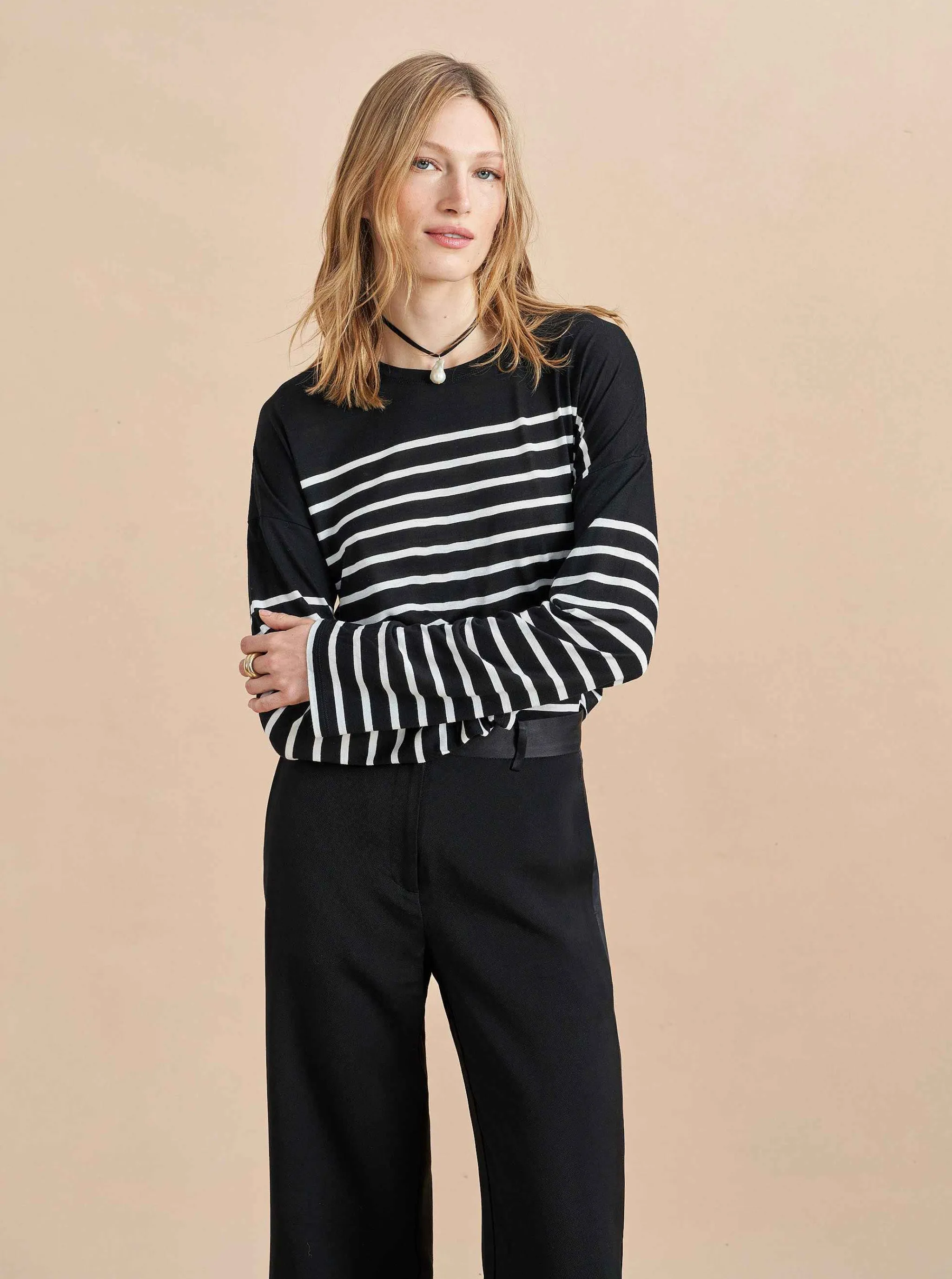 La Ligne Tees*Long Sleeve Teddy Tee