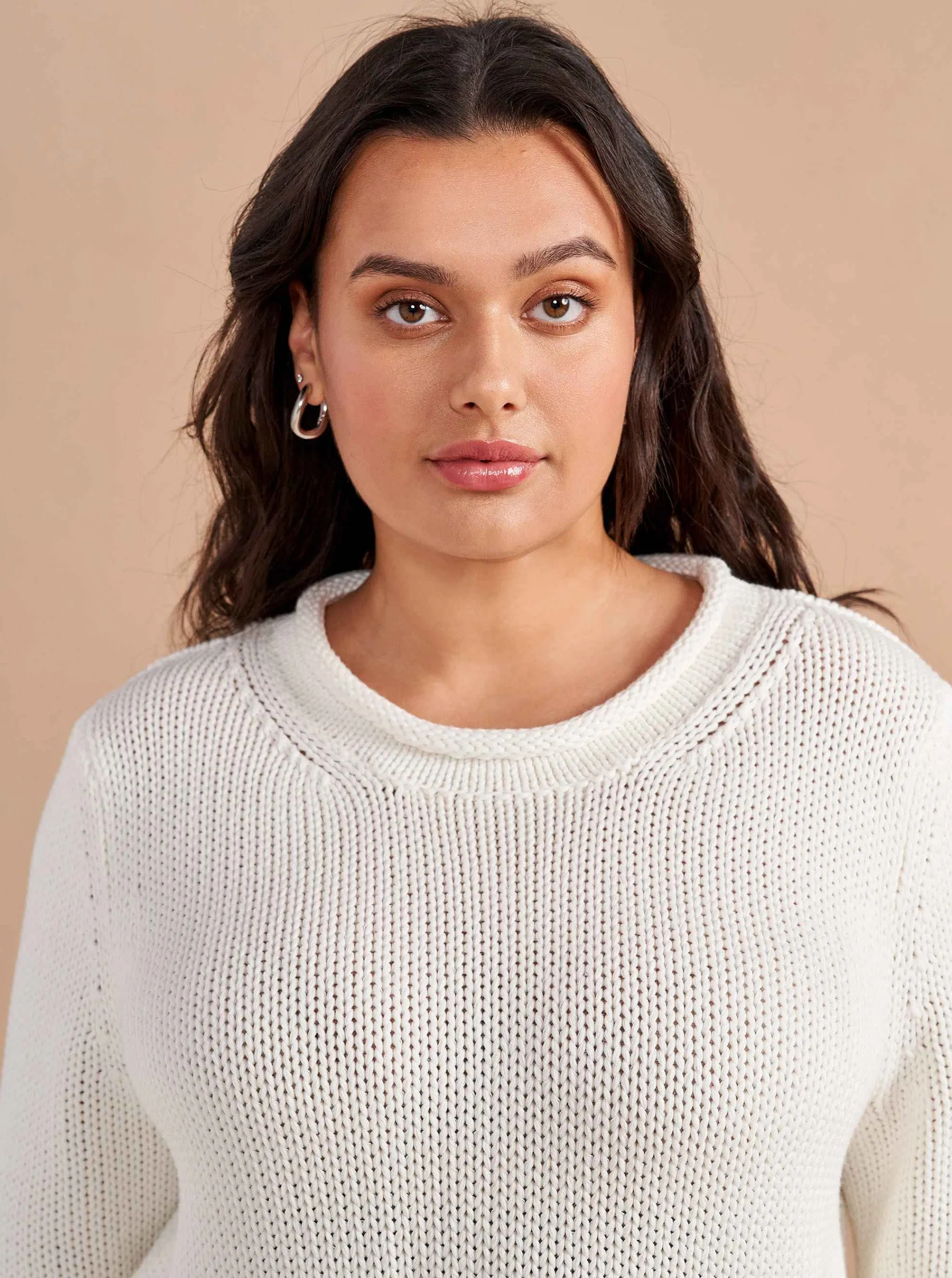 La Ligne Sweaters*Solid Mini Marina Sweater Ivory