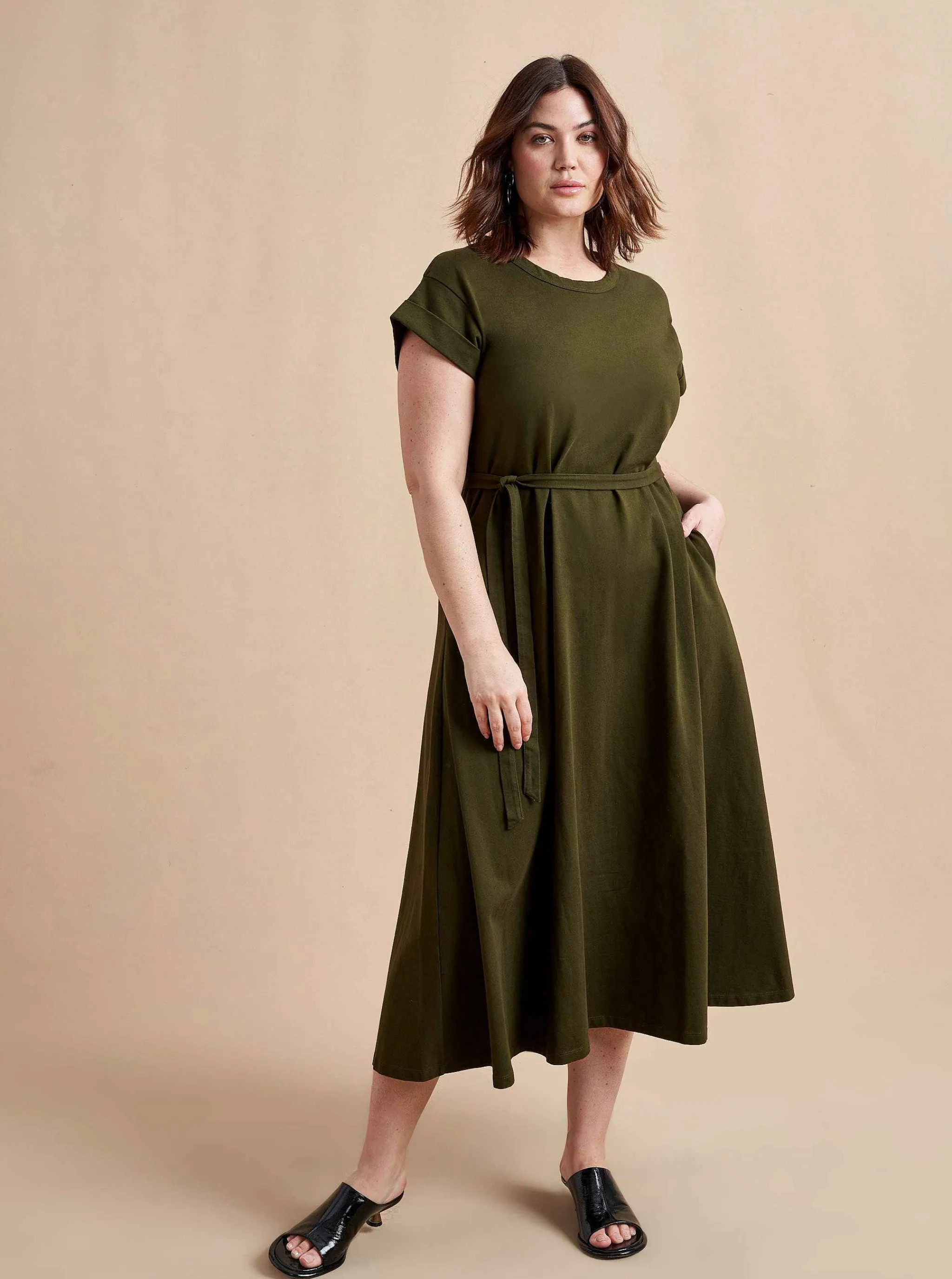 La Ligne Midi Dresses*Andie Dress Olive