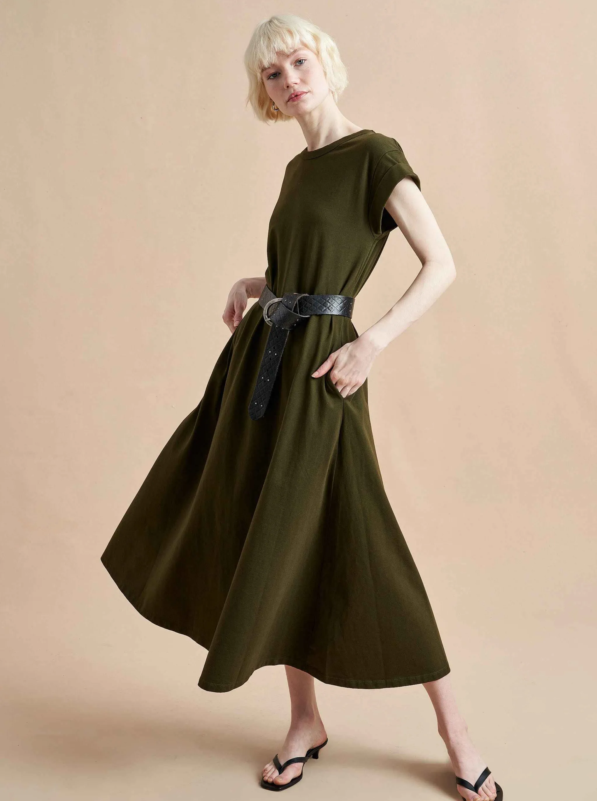 La Ligne Midi Dresses*Andie Dress Olive