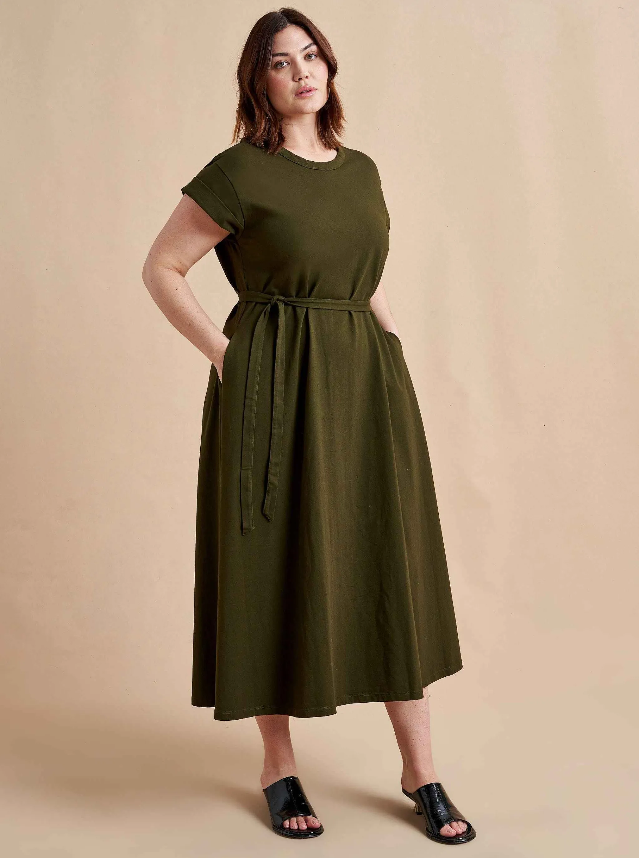 La Ligne Midi Dresses*Andie Dress Olive