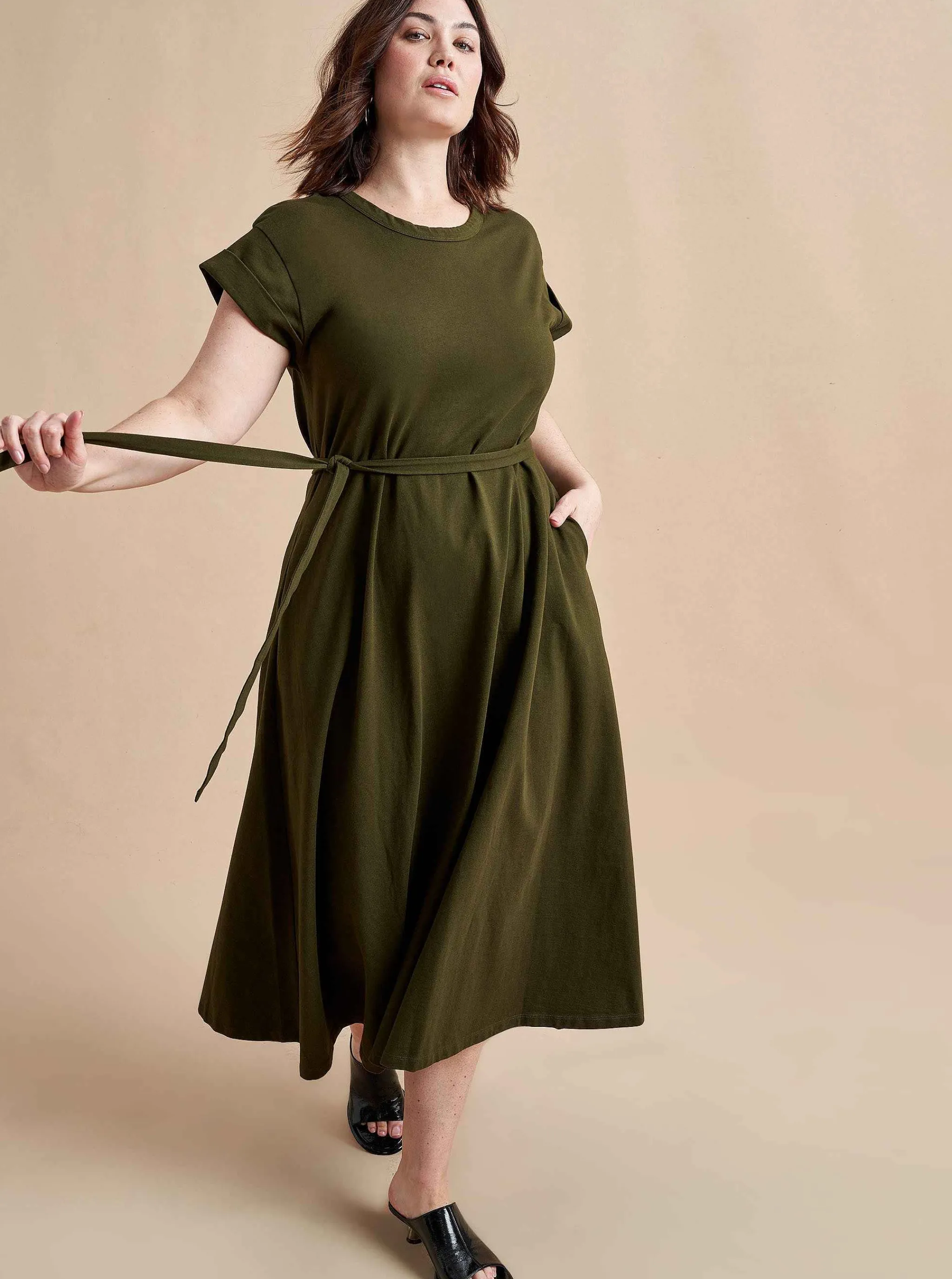 La Ligne Midi Dresses*Andie Dress Olive