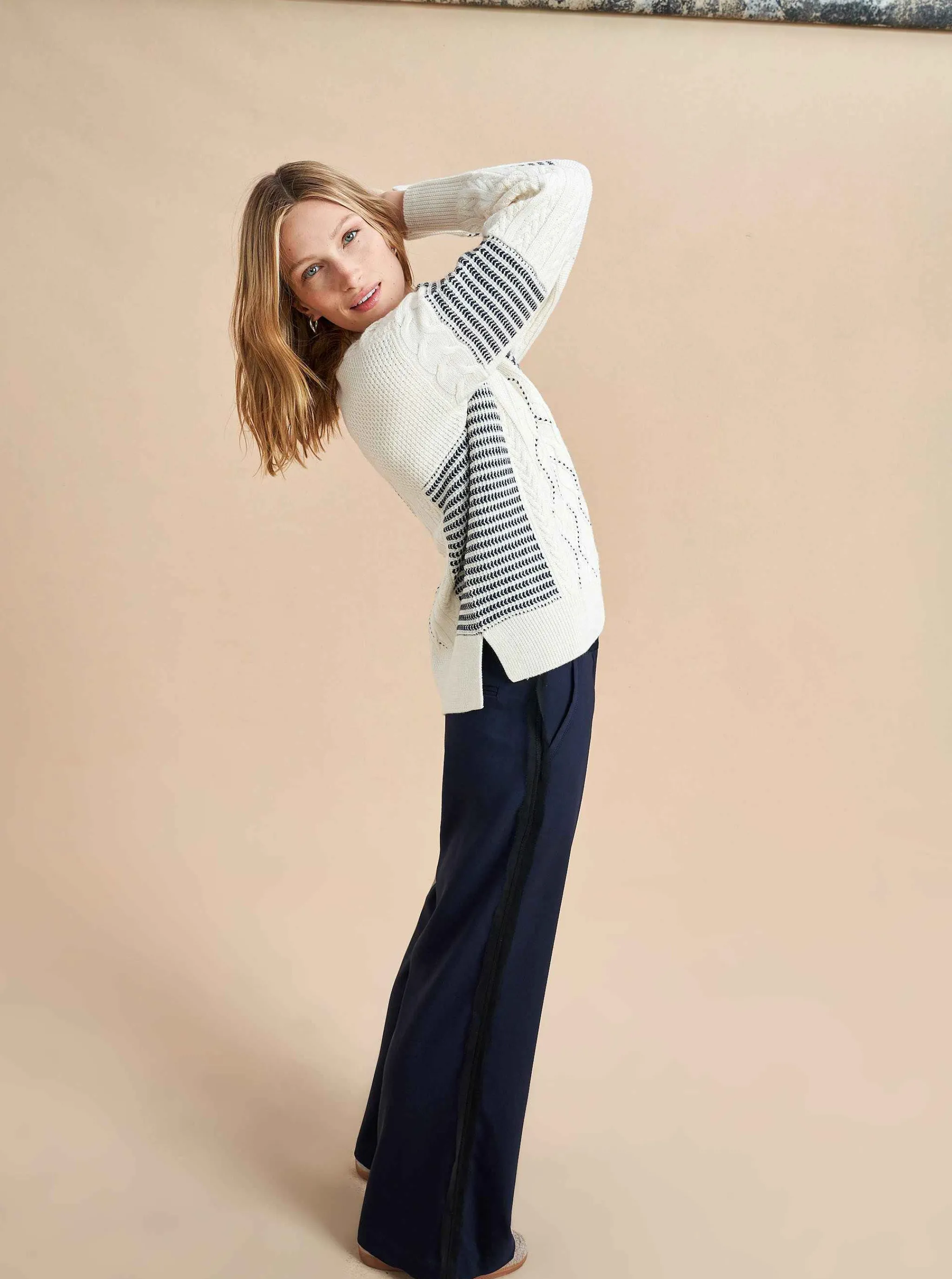 La Ligne Sweaters*Patchwork Cable Sweater