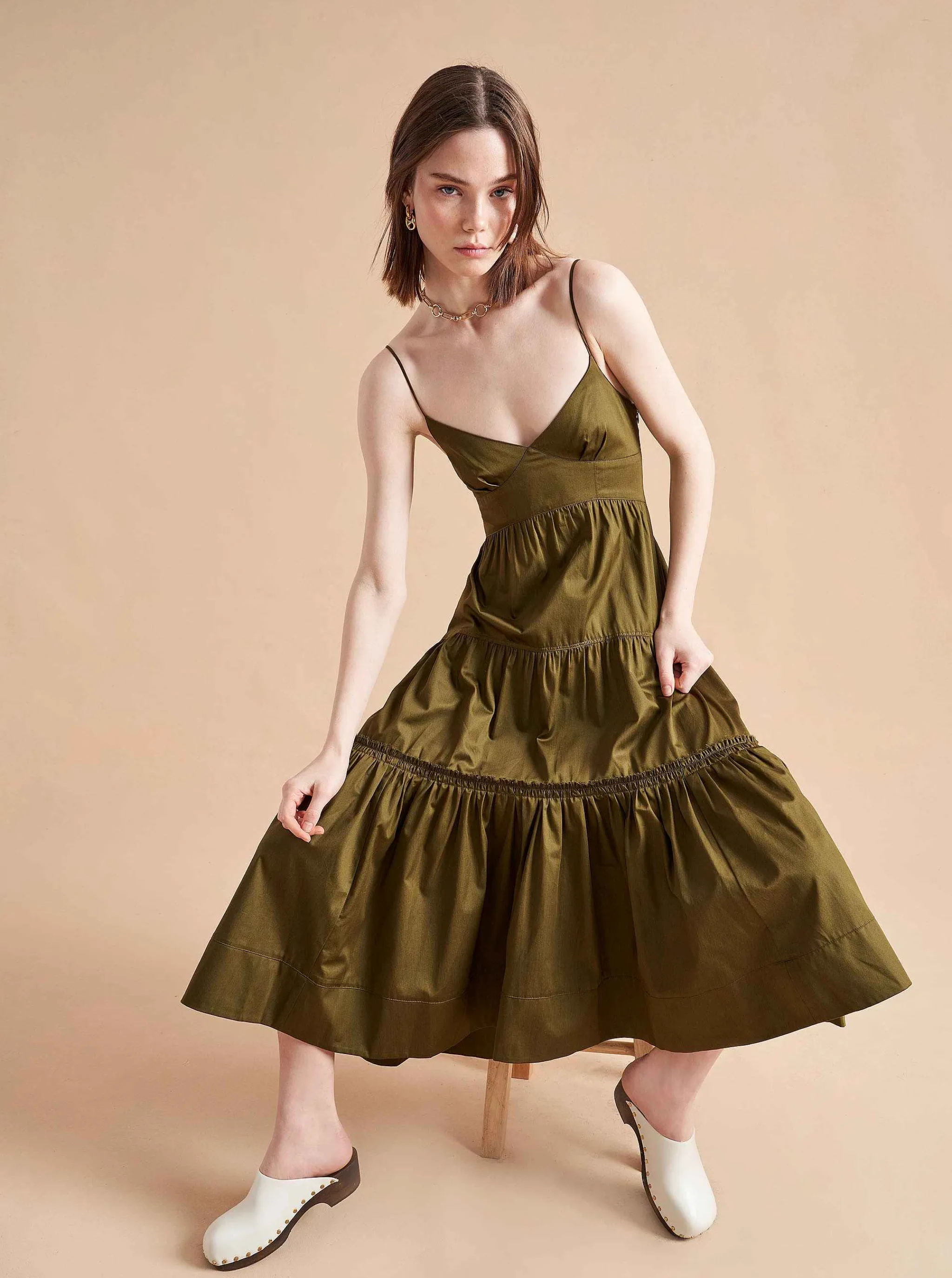 La Ligne Midi Dresses*Beatrix Dress Olive