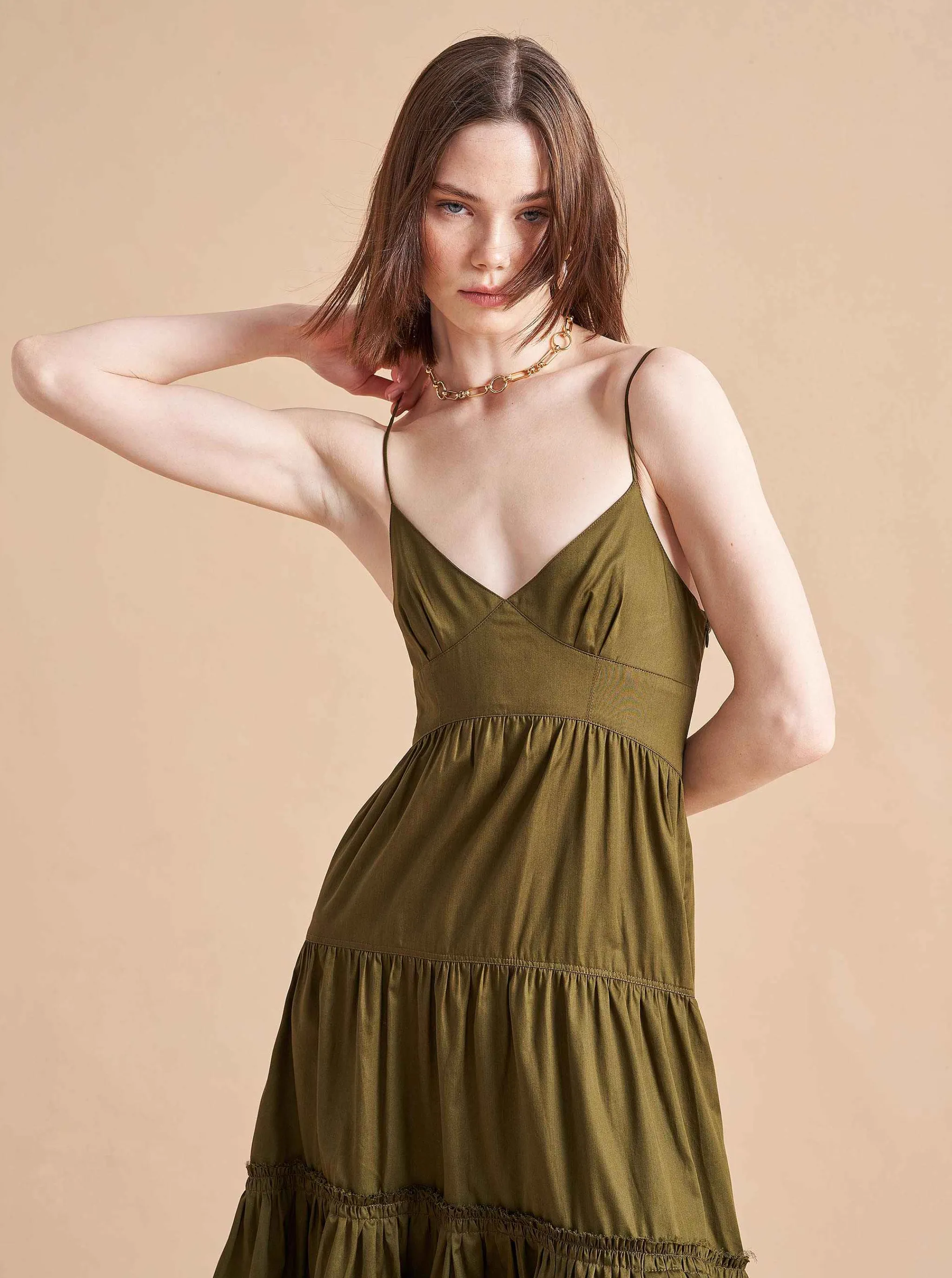 La Ligne Midi Dresses*Beatrix Dress Olive