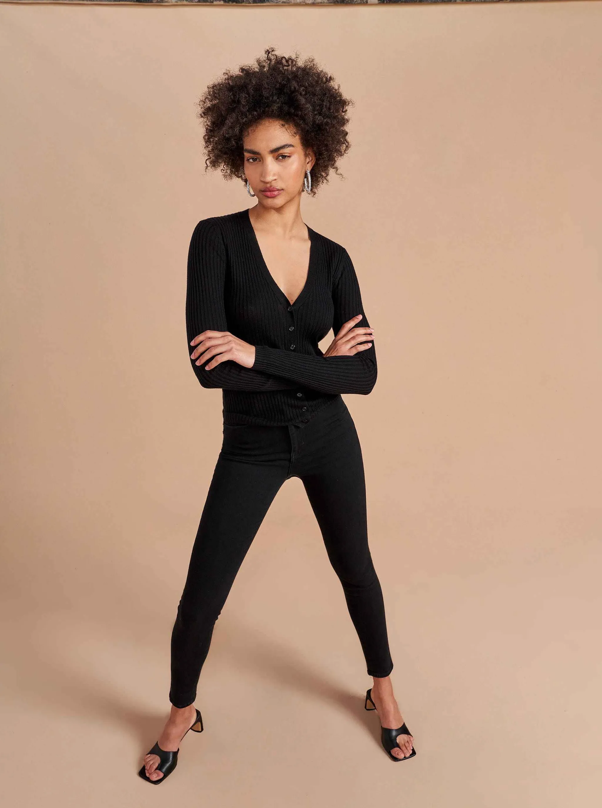 La Ligne Cardigans*Fine Line Cardigan Black