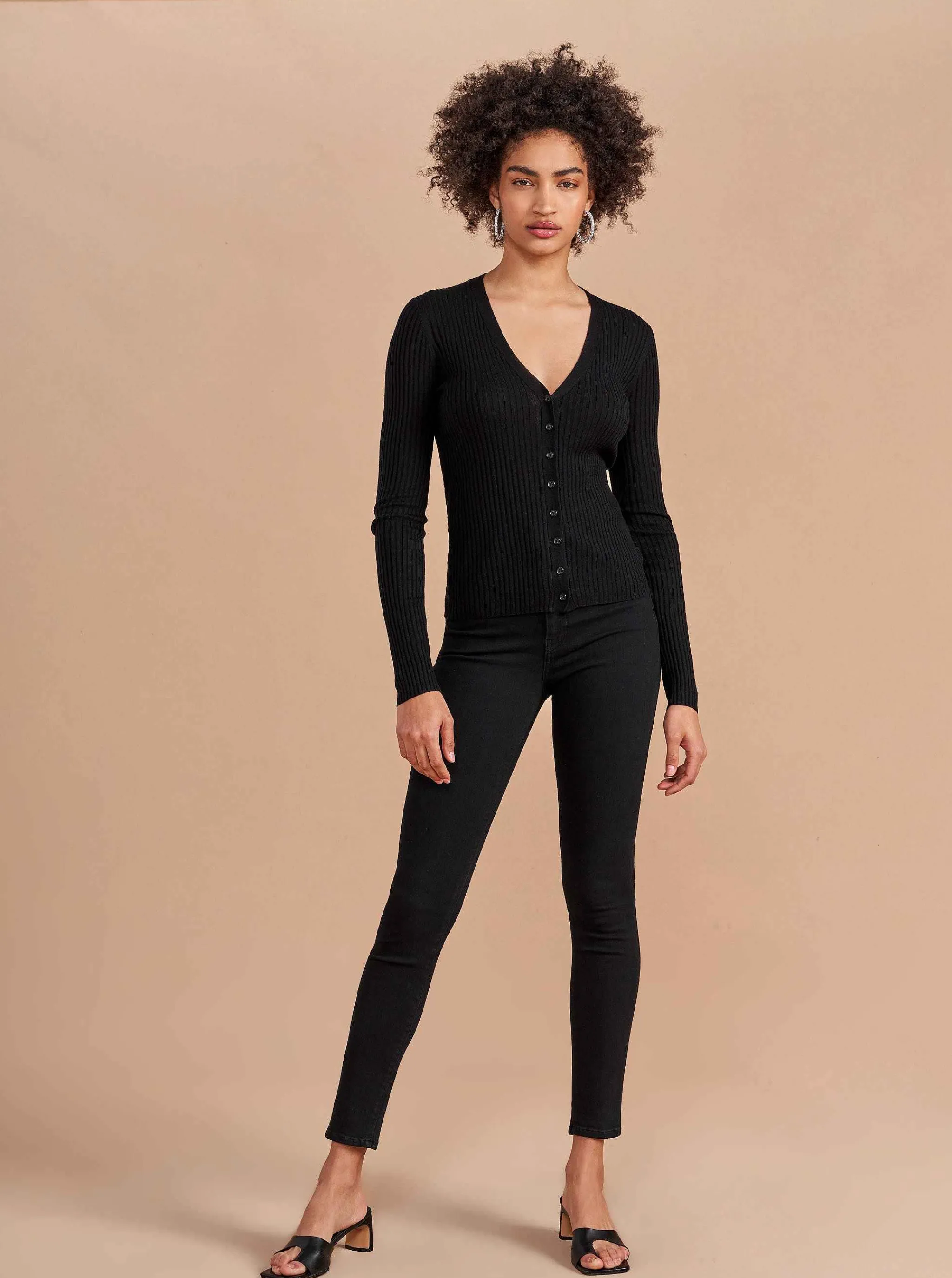 La Ligne Cardigans*Fine Line Cardigan Black