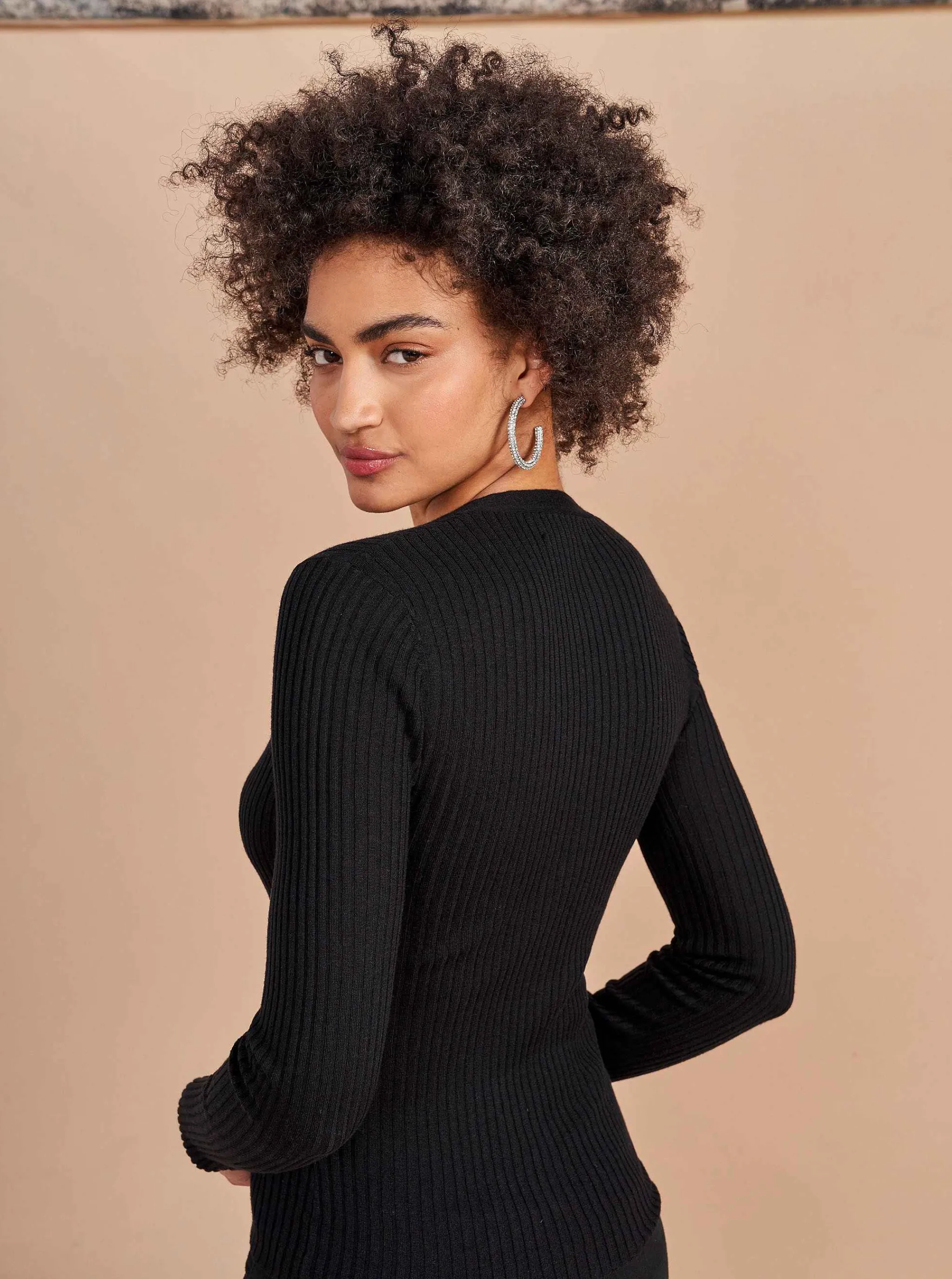 La Ligne Cardigans*Fine Line Cardigan Black