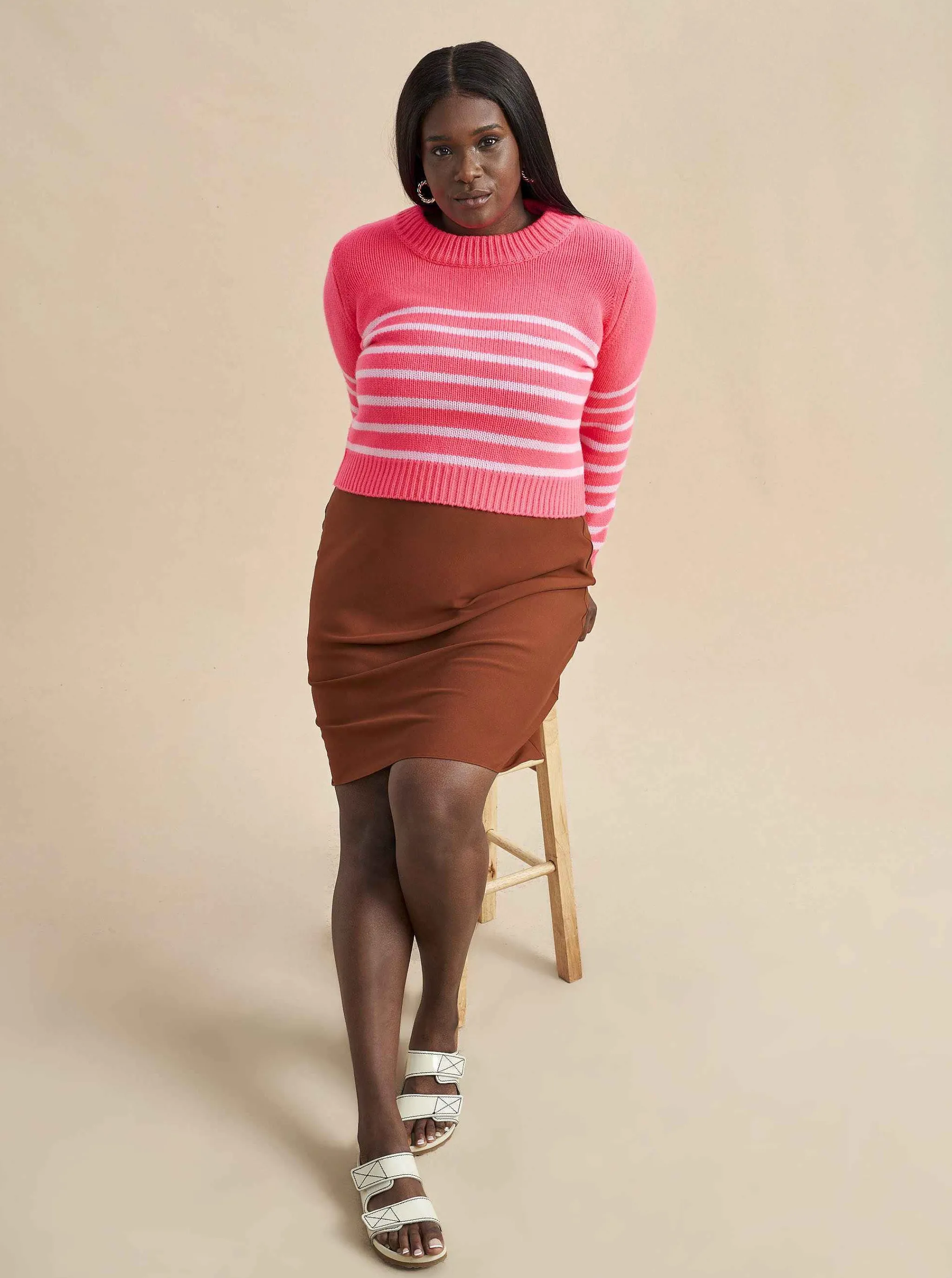 La Ligne Sweaters*Mini Marin Sweater Hot Pink/Bubblegum