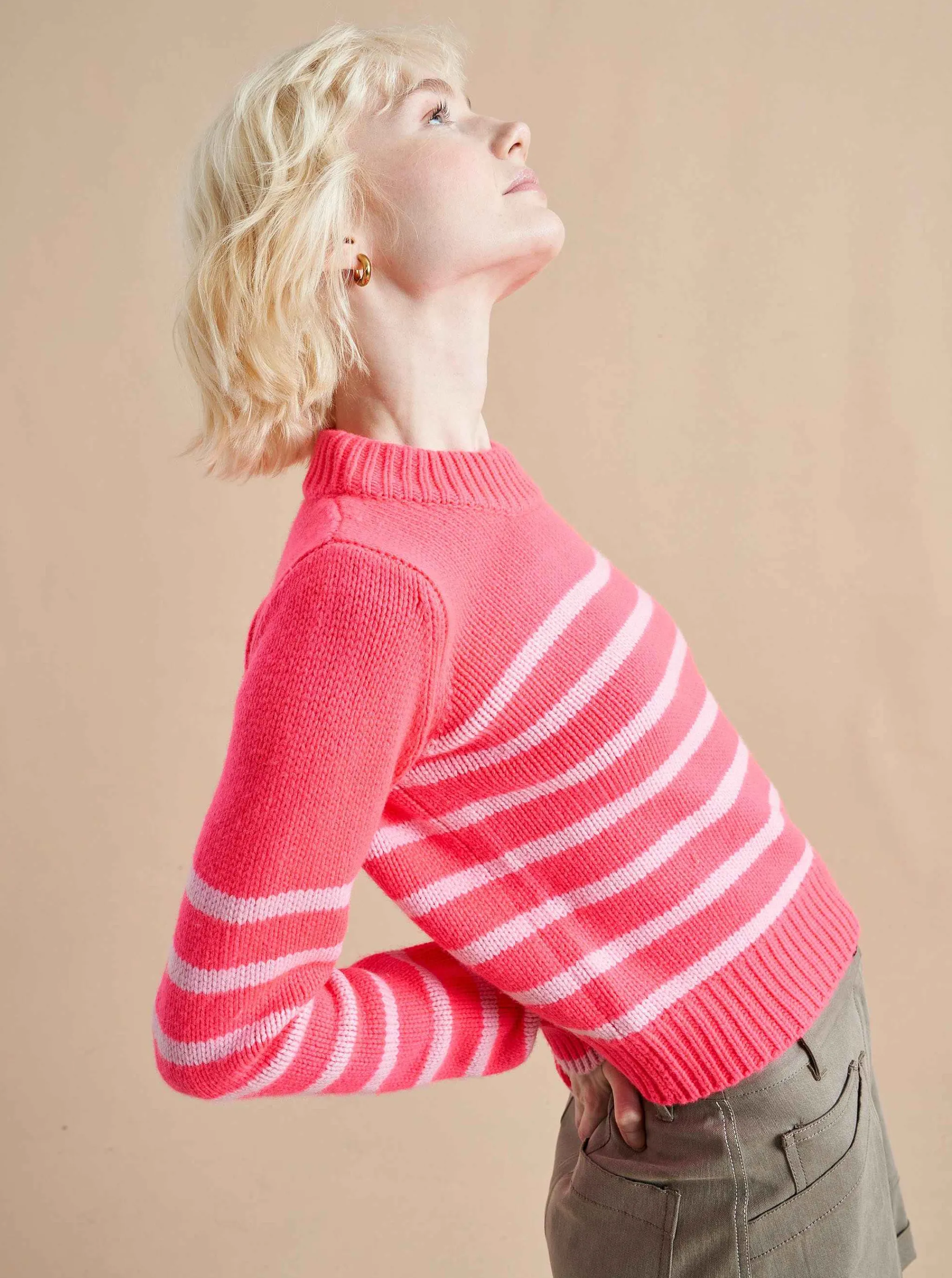 La Ligne Sweaters*Mini Marin Sweater Hot Pink/Bubblegum