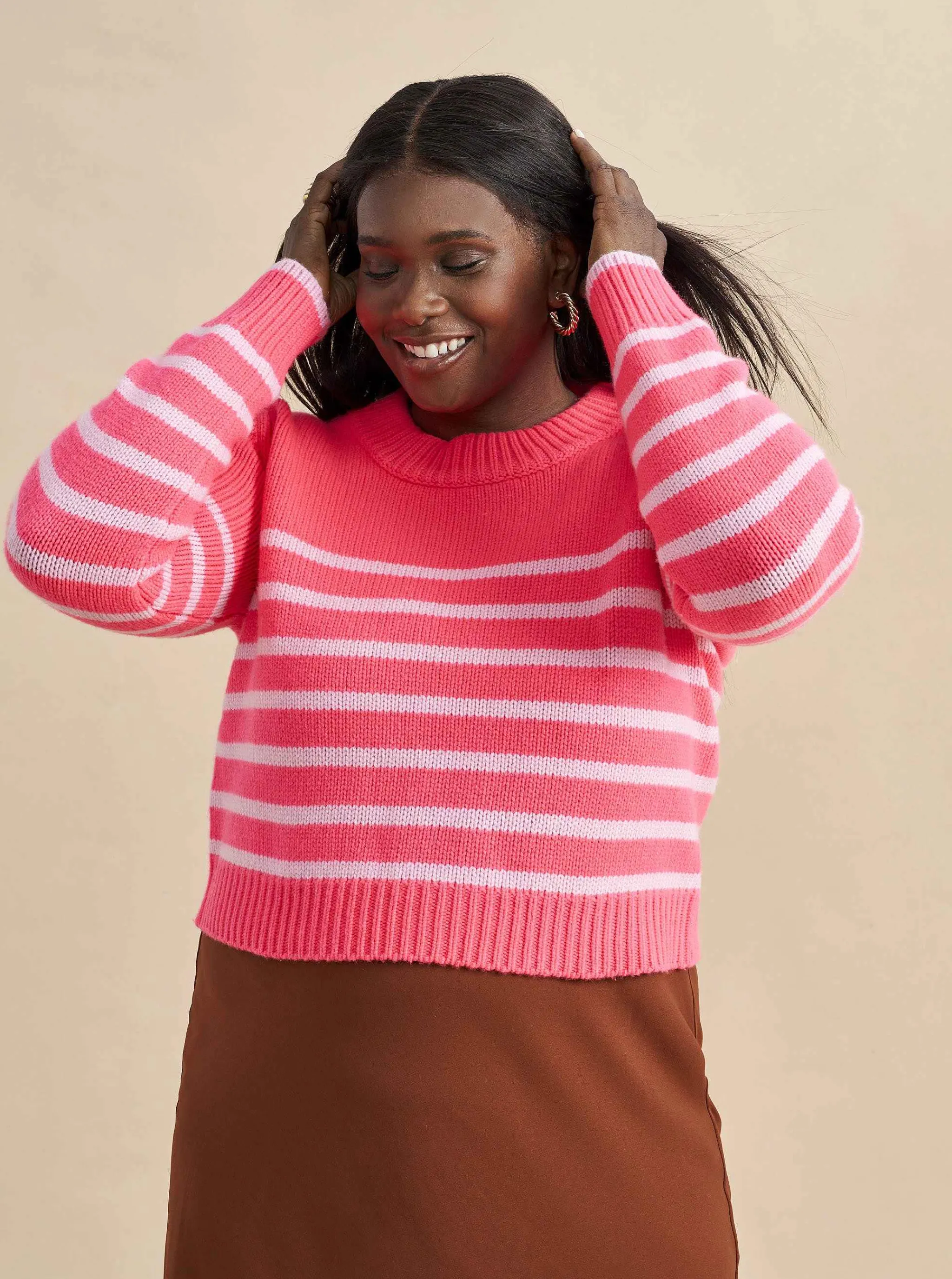 La Ligne Sweaters*Mini Marin Sweater Hot Pink/Bubblegum