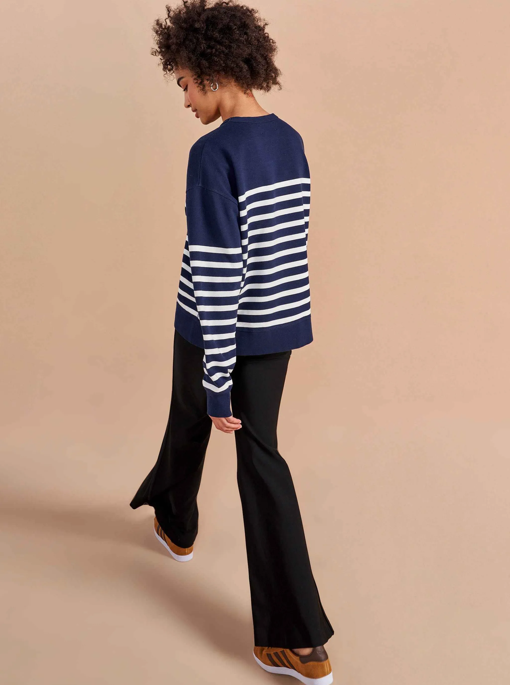 La Ligne Tops*James Sweatshirt Navy/Ivory
