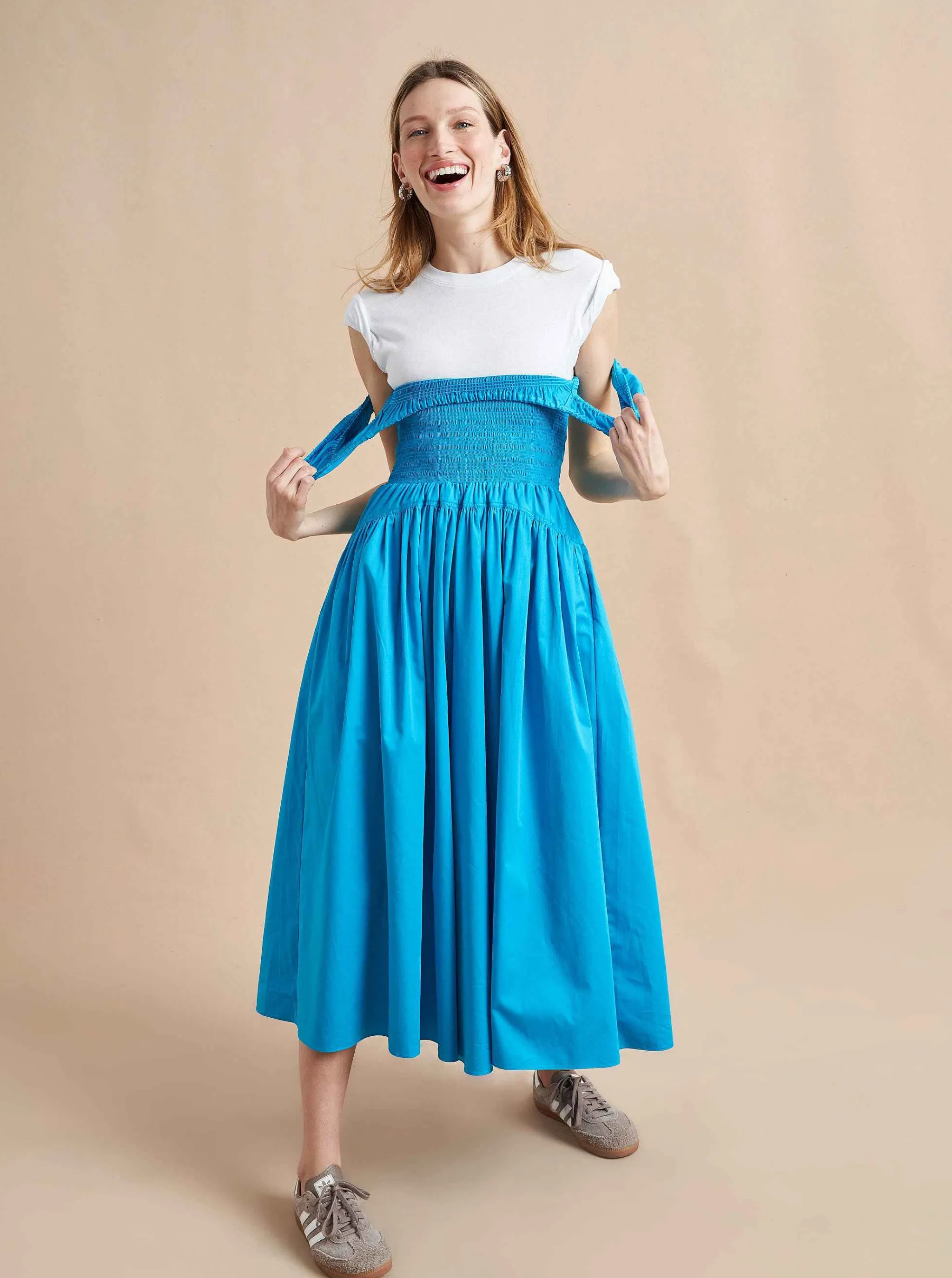 La Ligne Midi Dresses*Vivian Dress Cerulean