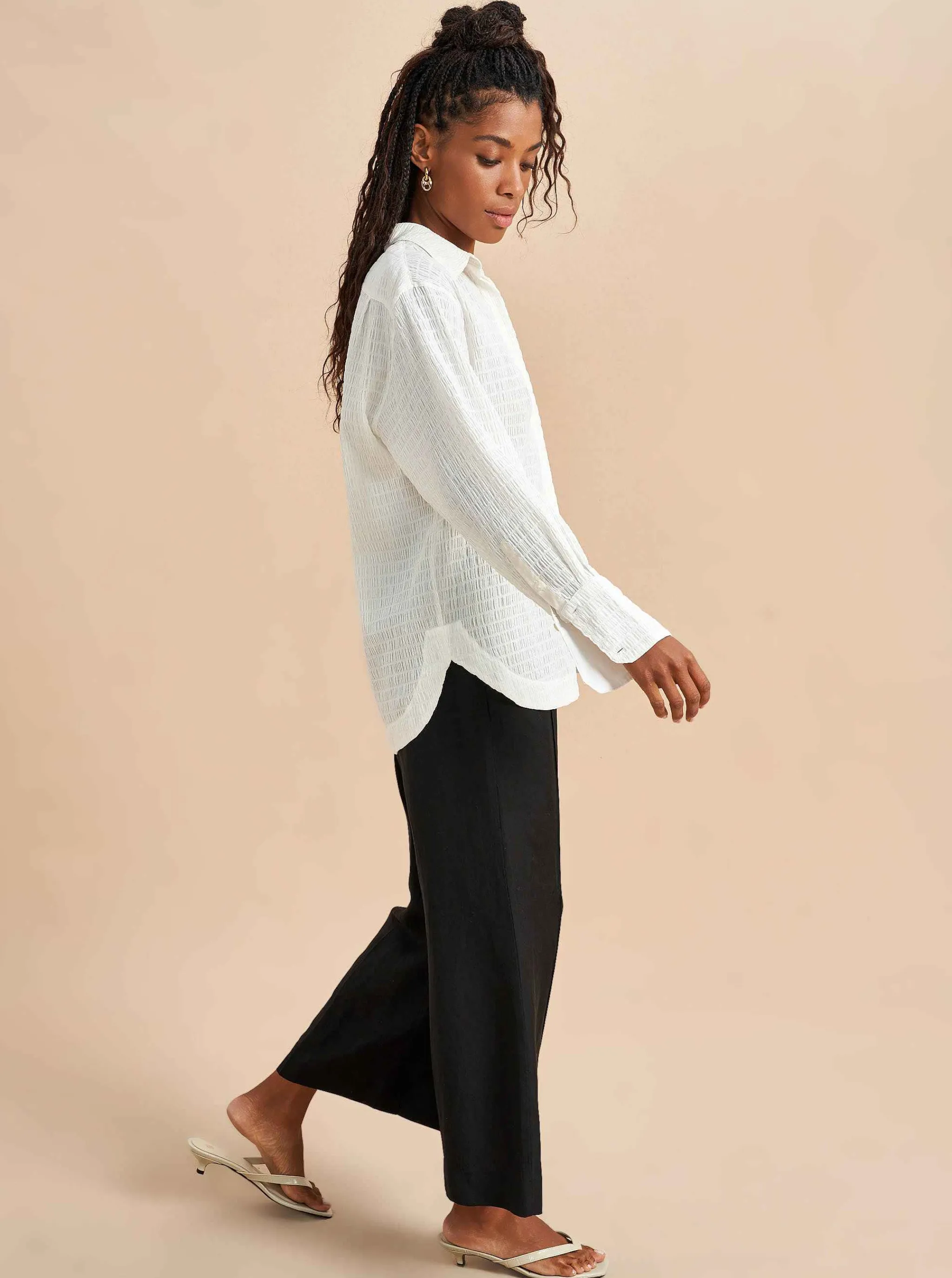 La Ligne Tops*Textured Val Shirt