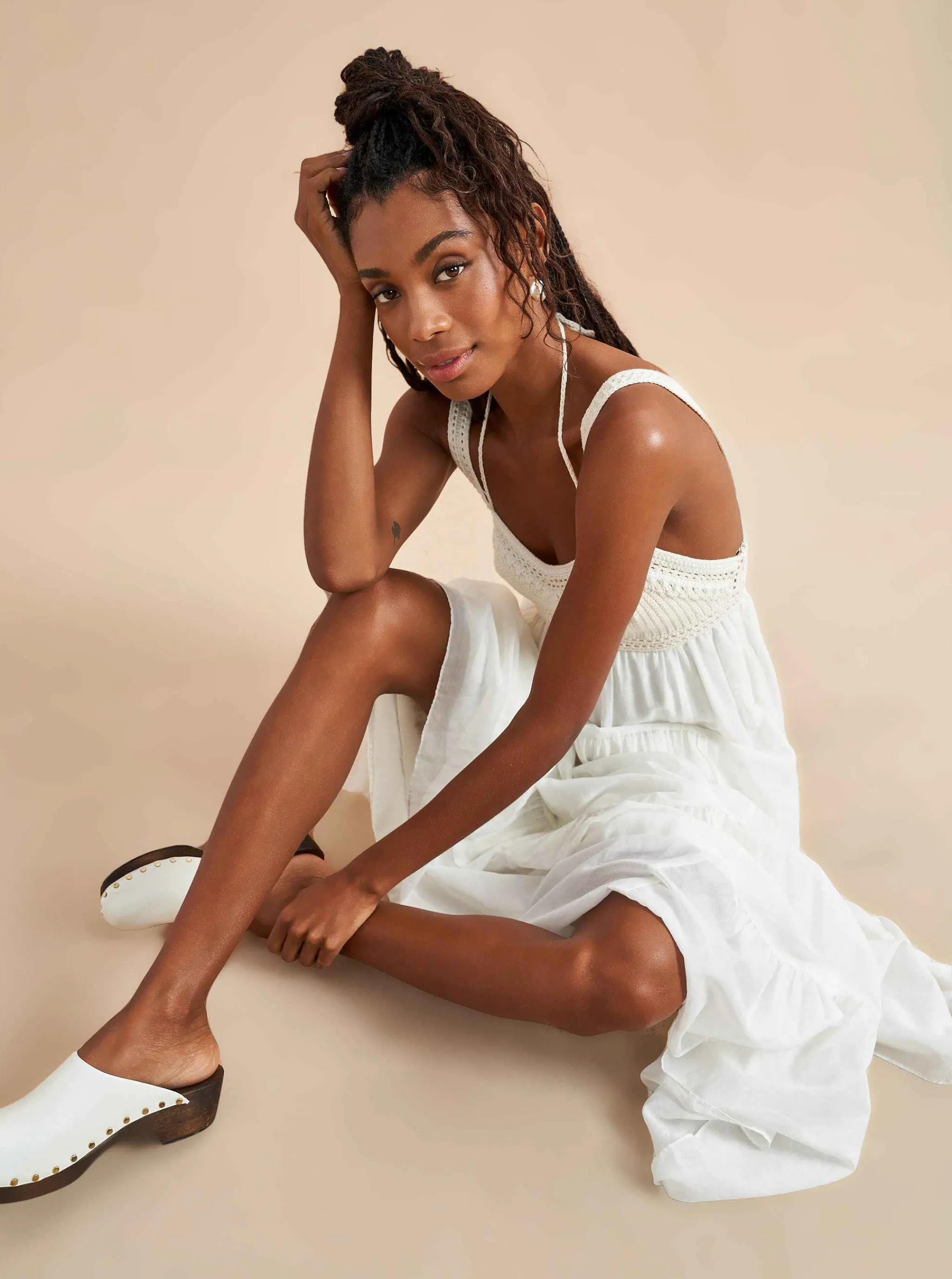 La Ligne Midi Dresses*Jane Dress Ivory