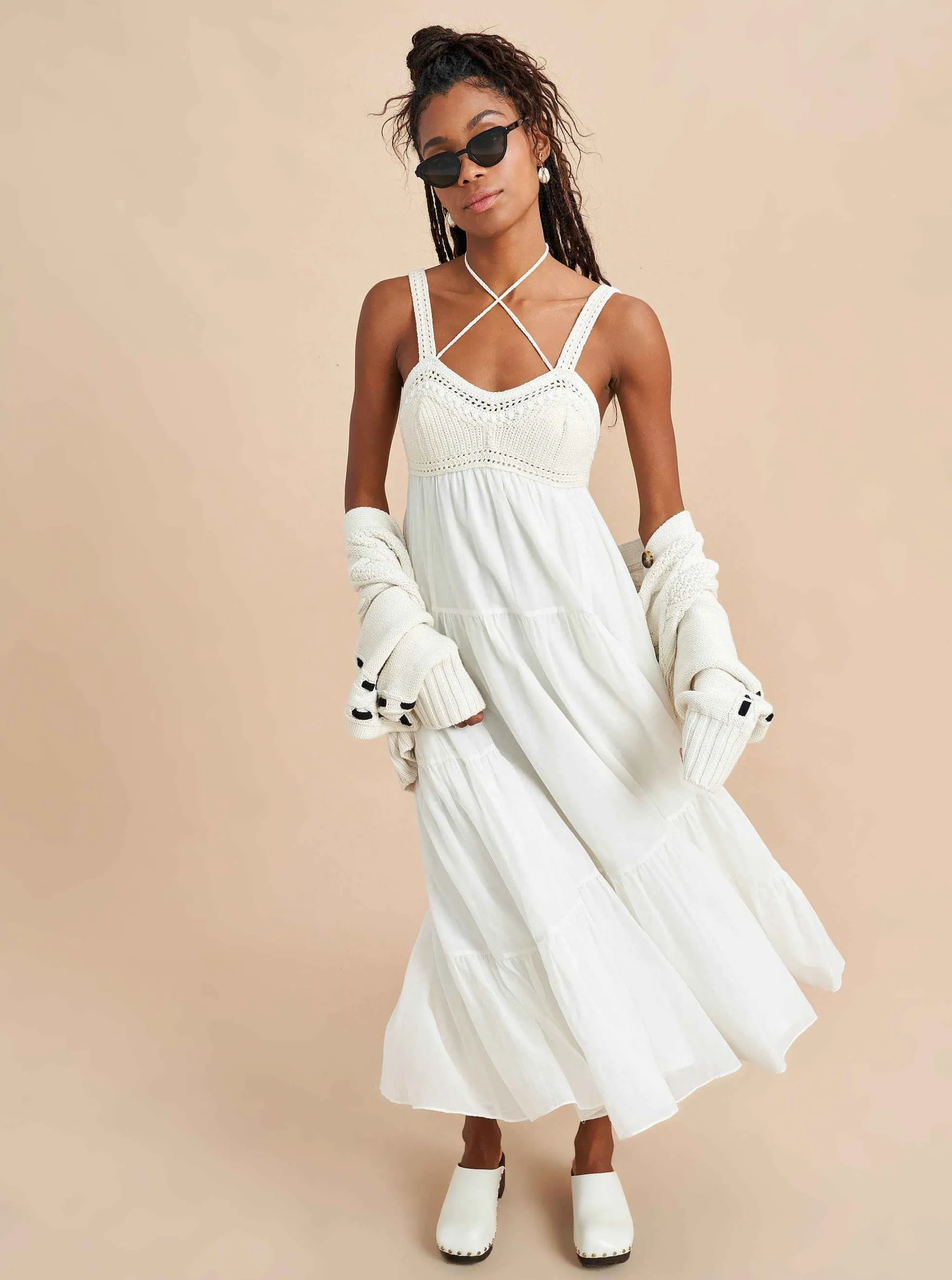 La Ligne Midi Dresses*Jane Dress Ivory