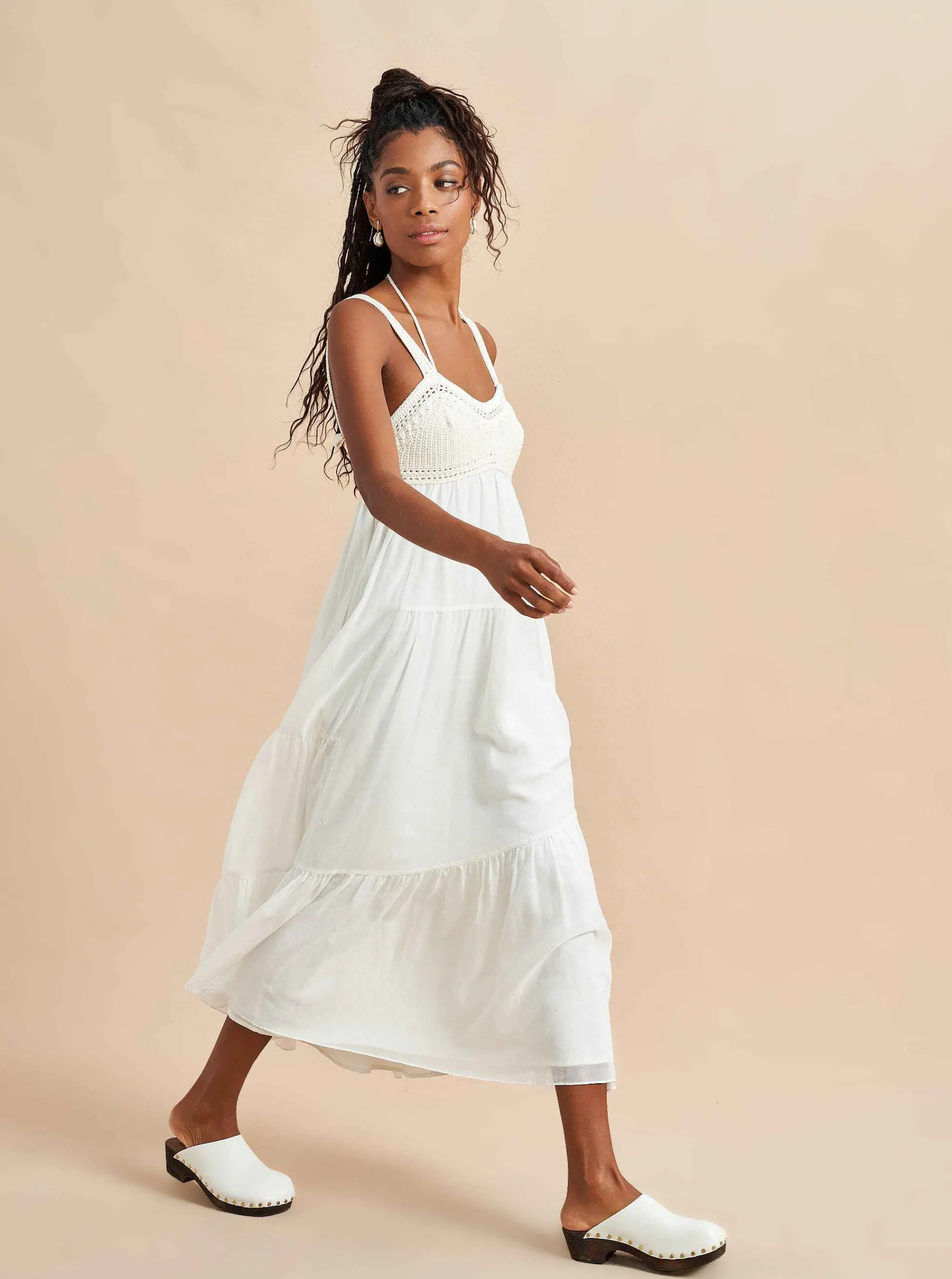 La Ligne Midi Dresses*Jane Dress Ivory