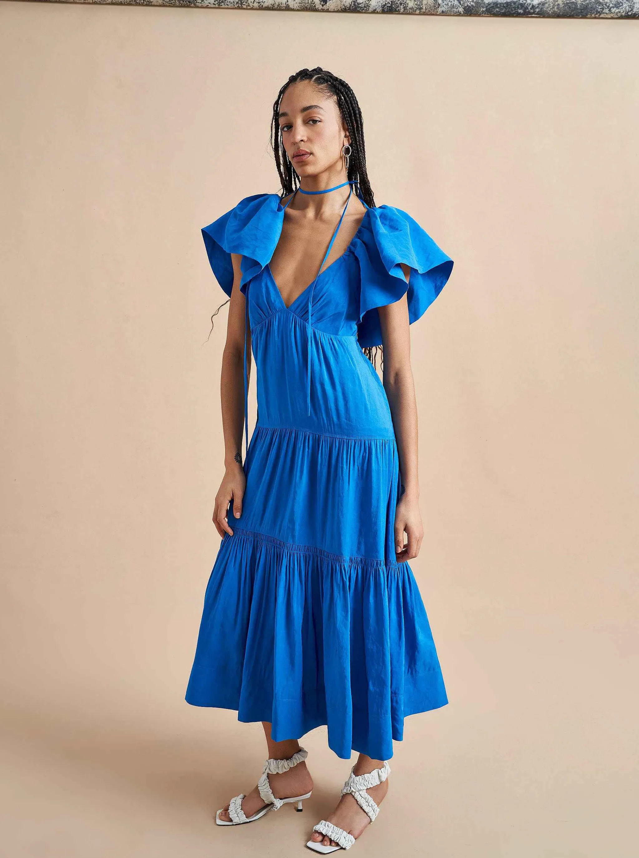 La Ligne Midi Dresses*Stella Dress Ultramarine