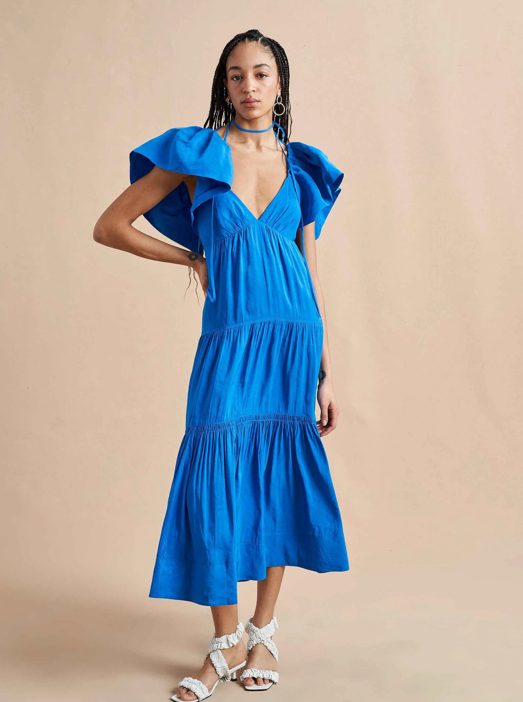 La Ligne Midi Dresses*Stella Dress Ultramarine