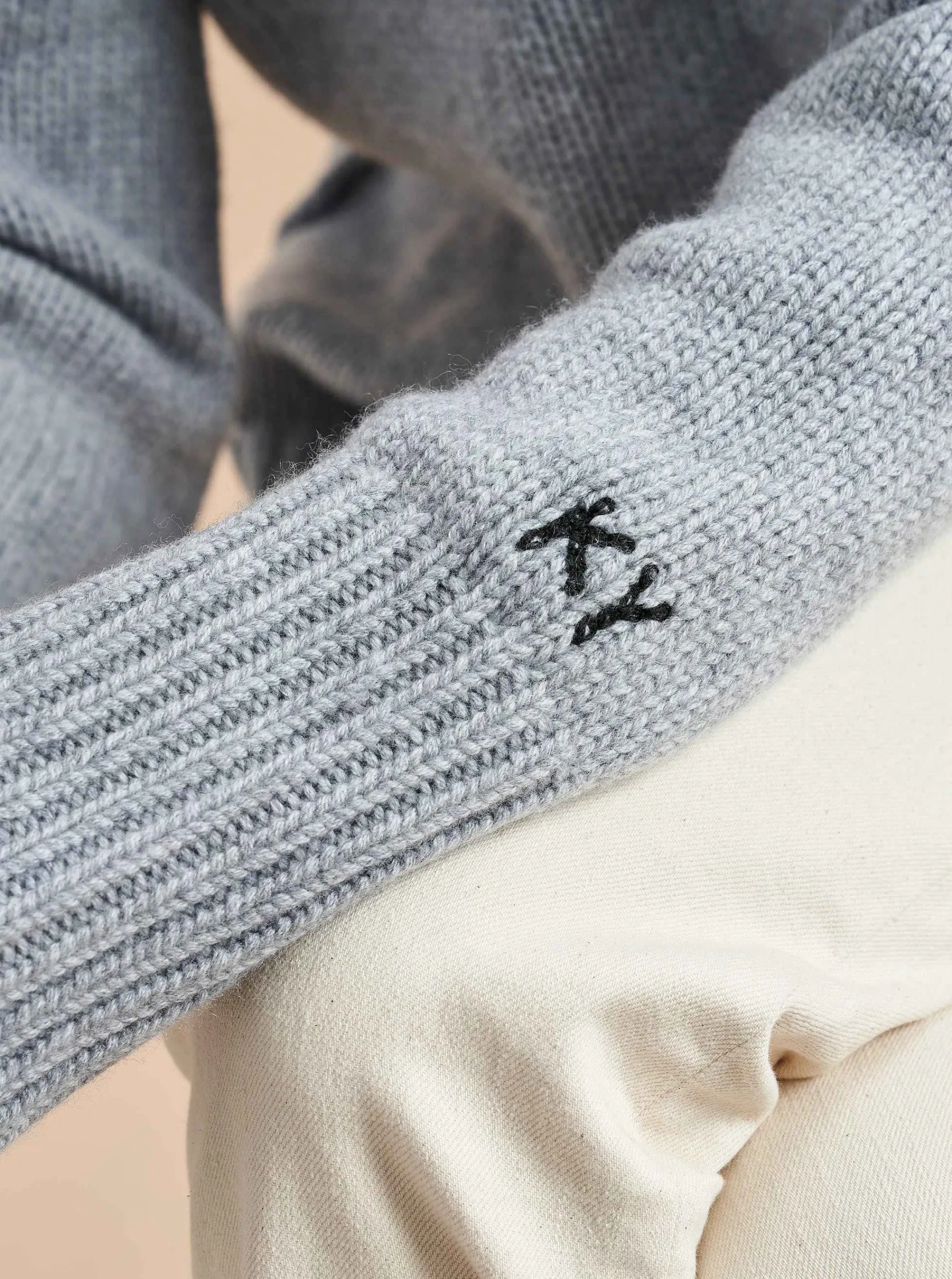 La Ligne Sweaters*Solid Marin Sweater Cream