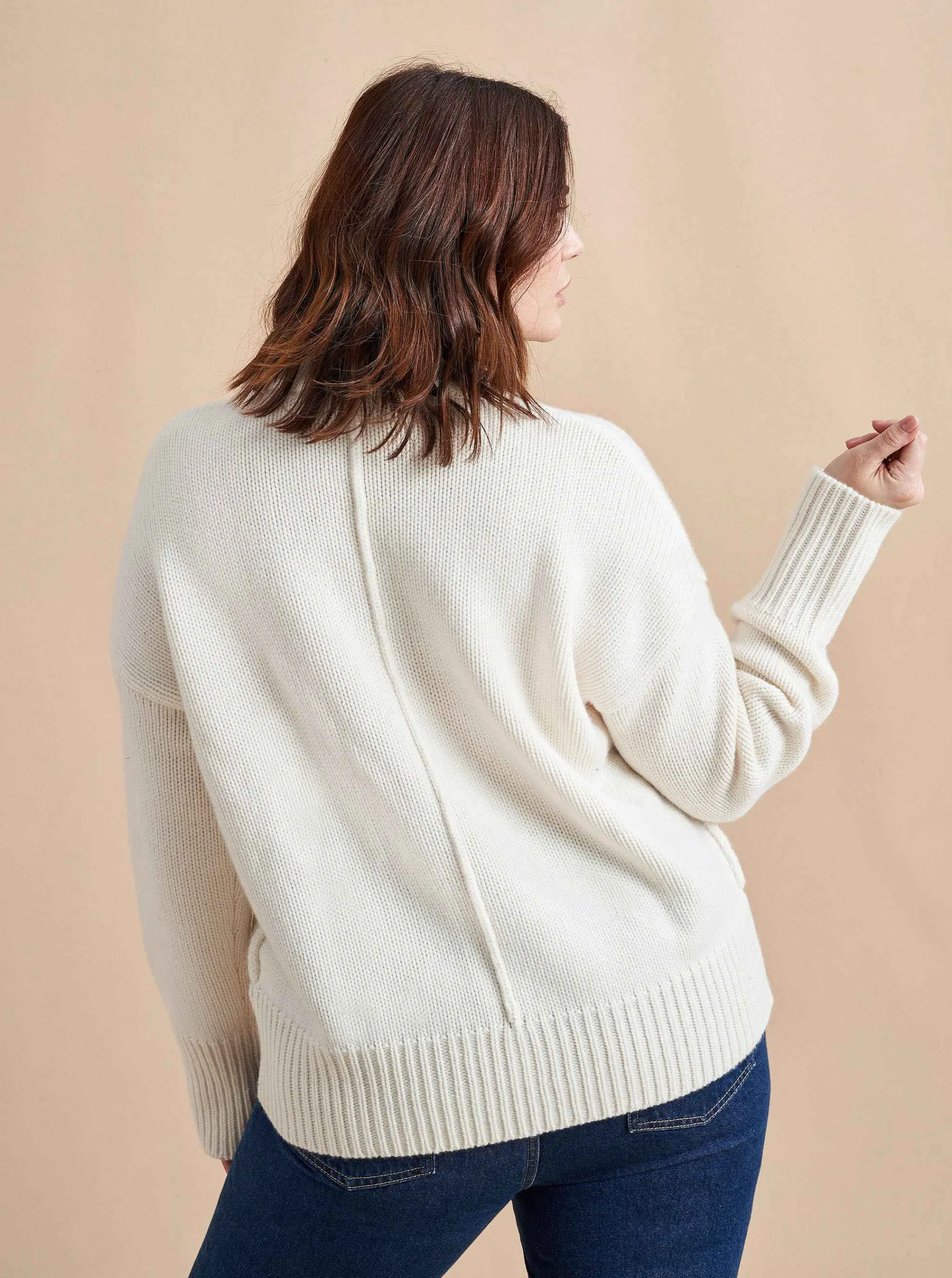 La Ligne Sweaters*Solid Marin Sweater Cream