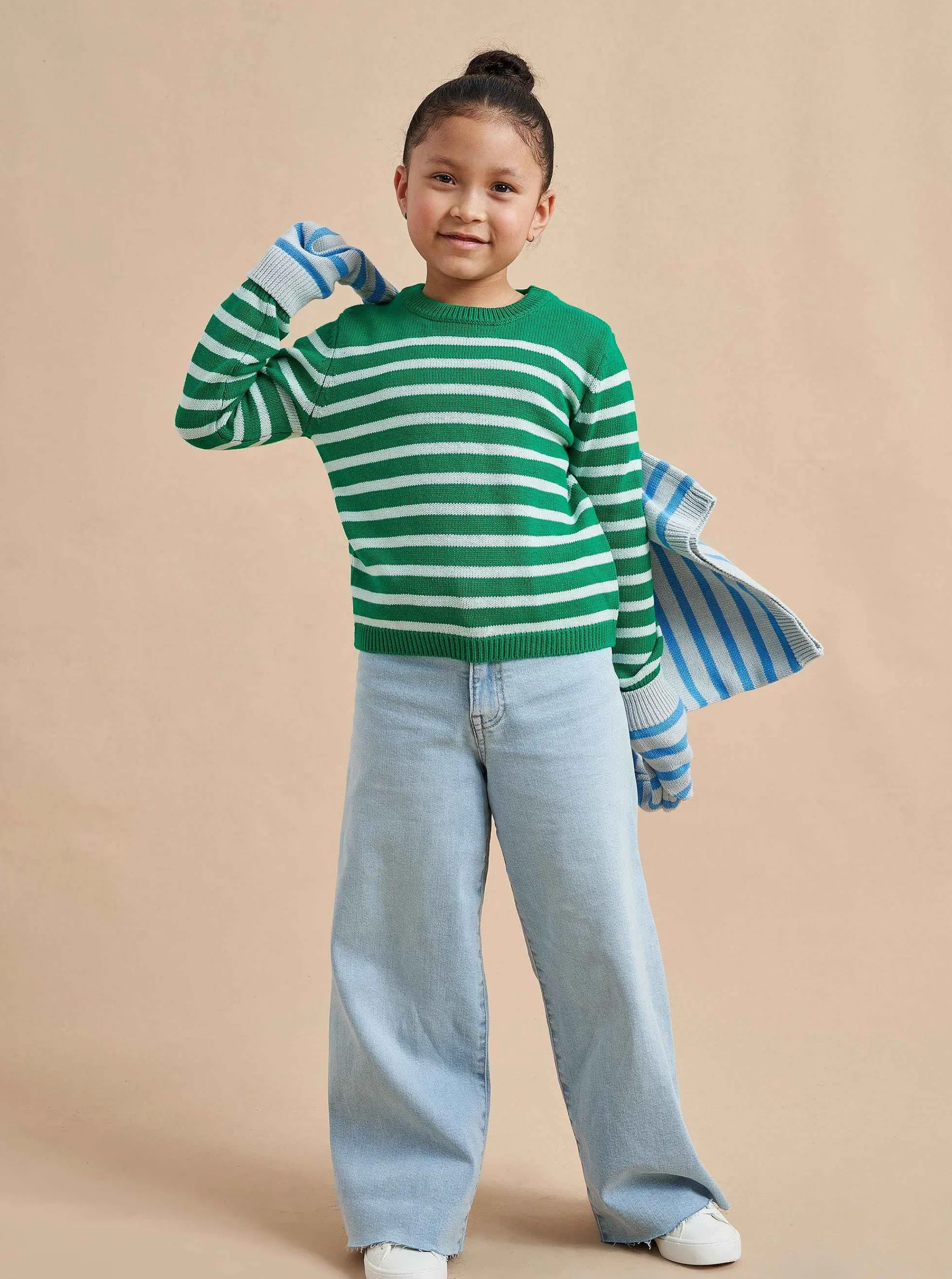 La Ligne Kids*Marini Sweater Kelly Green