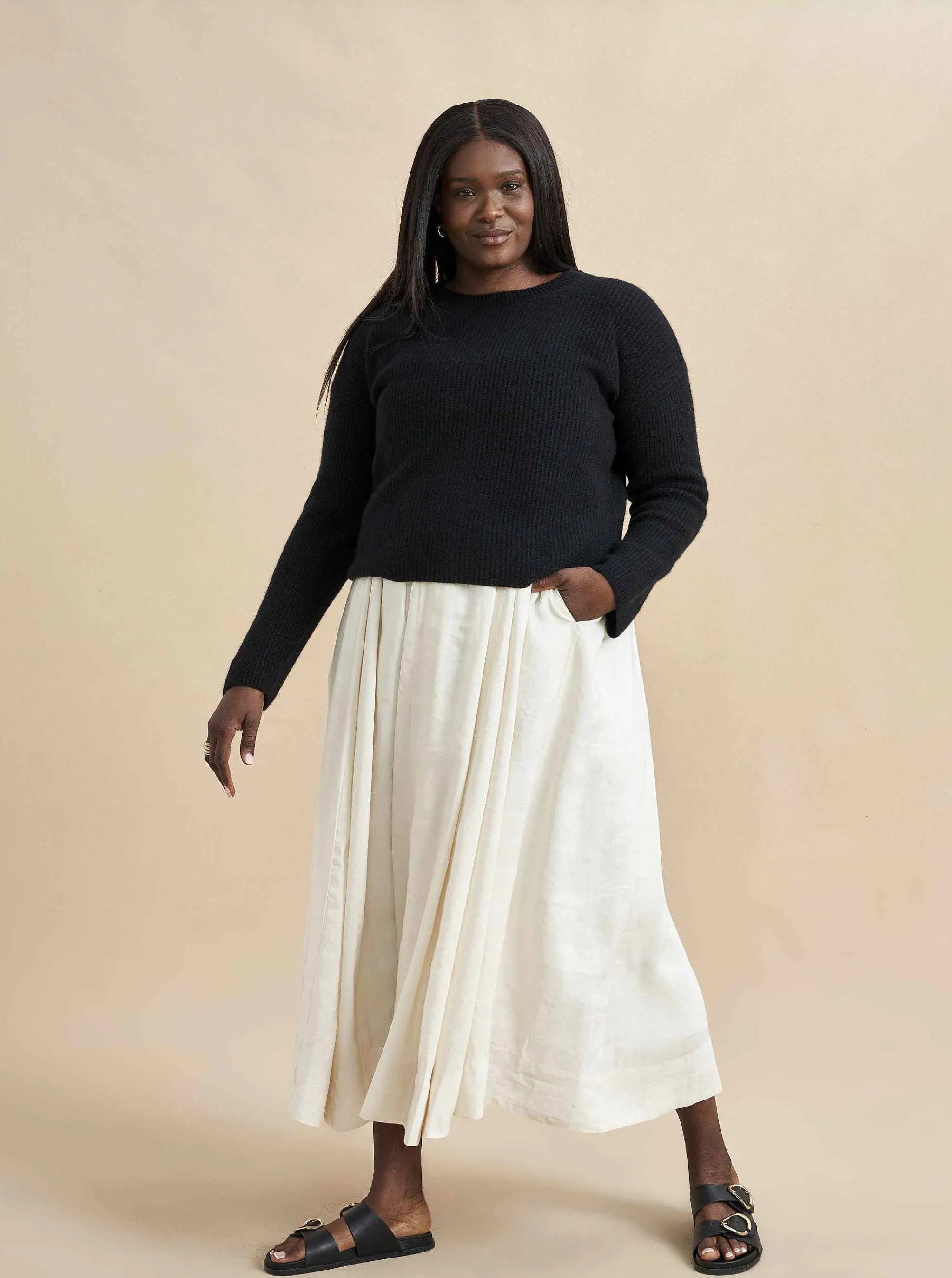 La Ligne Sweaters*Mini Toujours Sweater Black