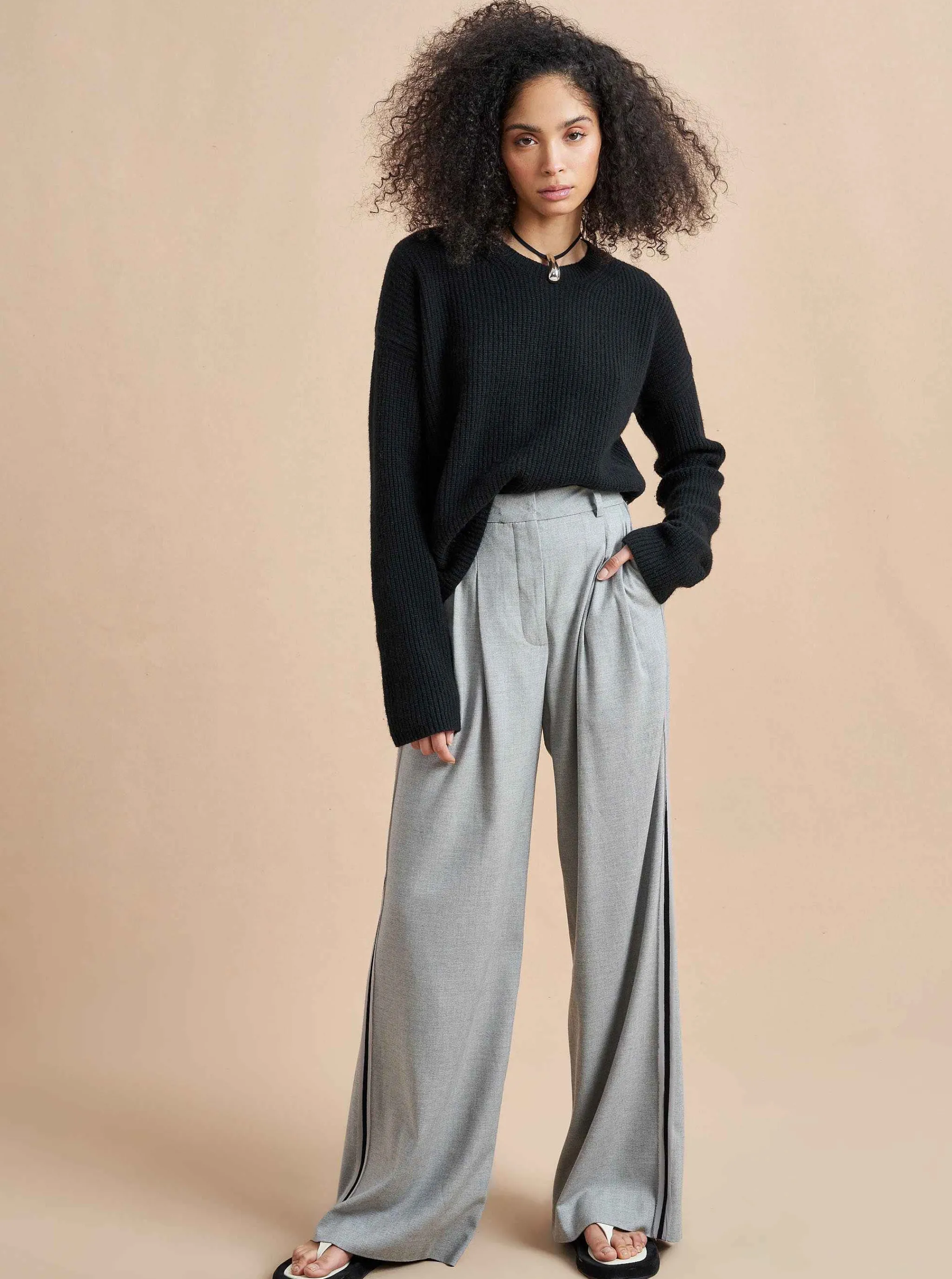 La Ligne Sweaters*Mini Toujours Sweater Black