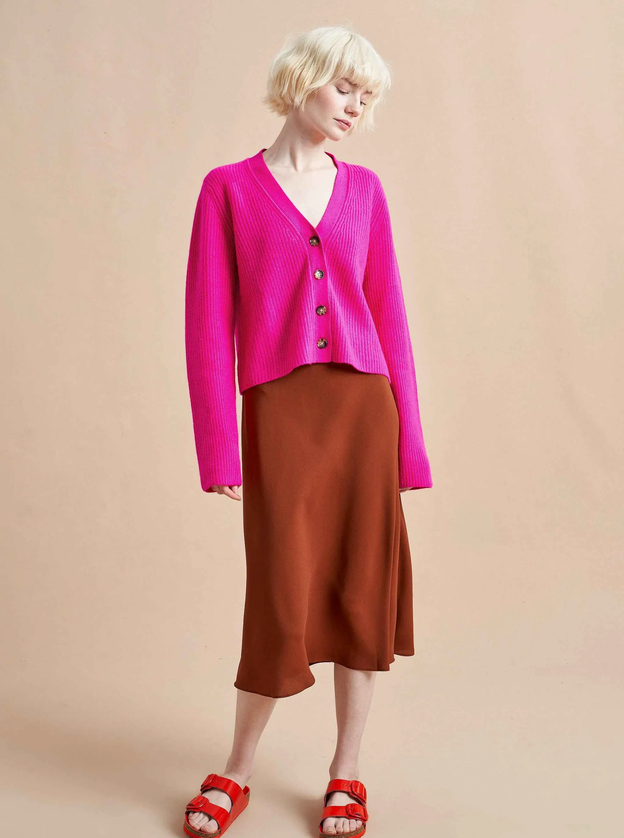 La Ligne Cardigans*Mini Toujours Cardigan Fuchsia