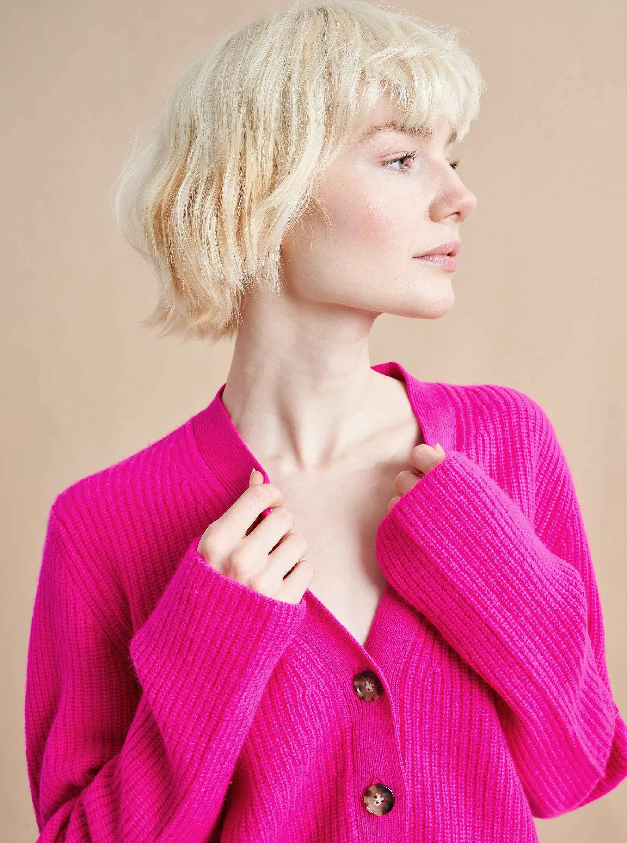 La Ligne Cardigans*Mini Toujours Cardigan Fuchsia
