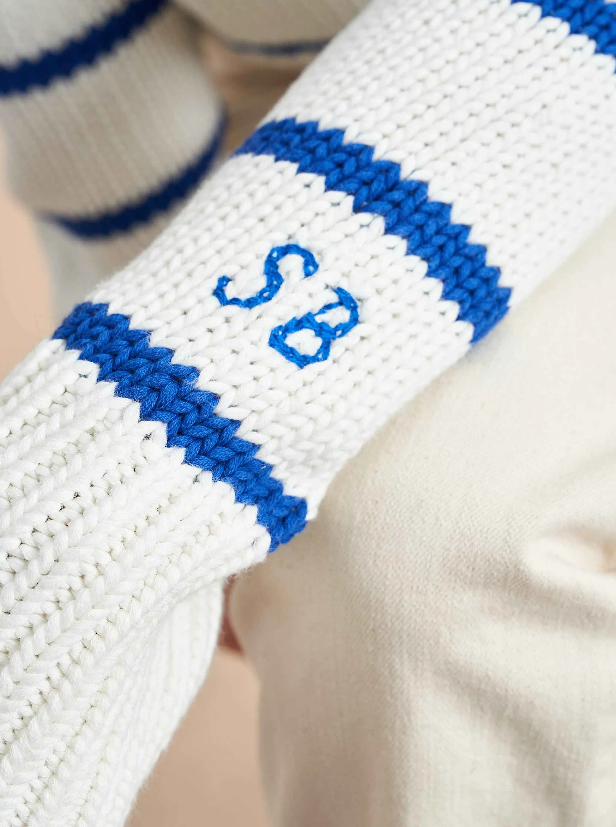 La Ligne Sweaters*Mini Marina Sweater Navy/Ivory