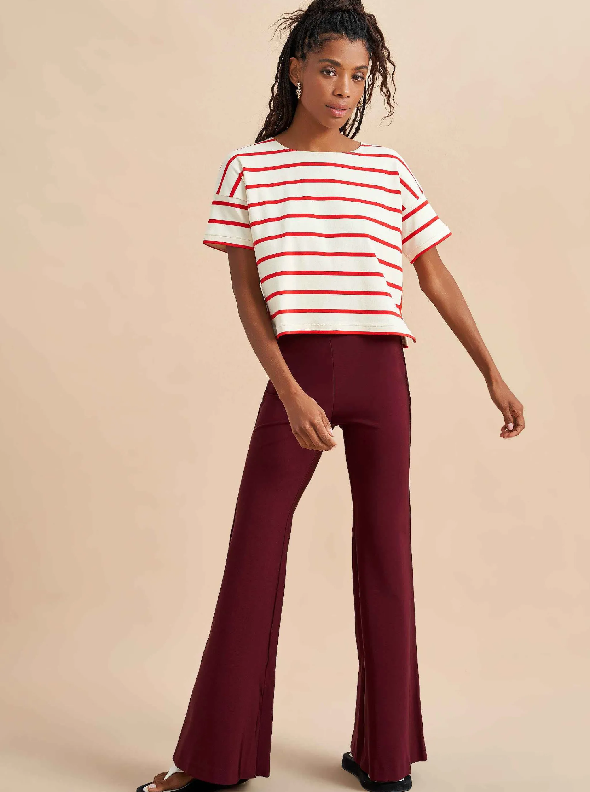La Ligne Pants*Polly Pant Burgundy